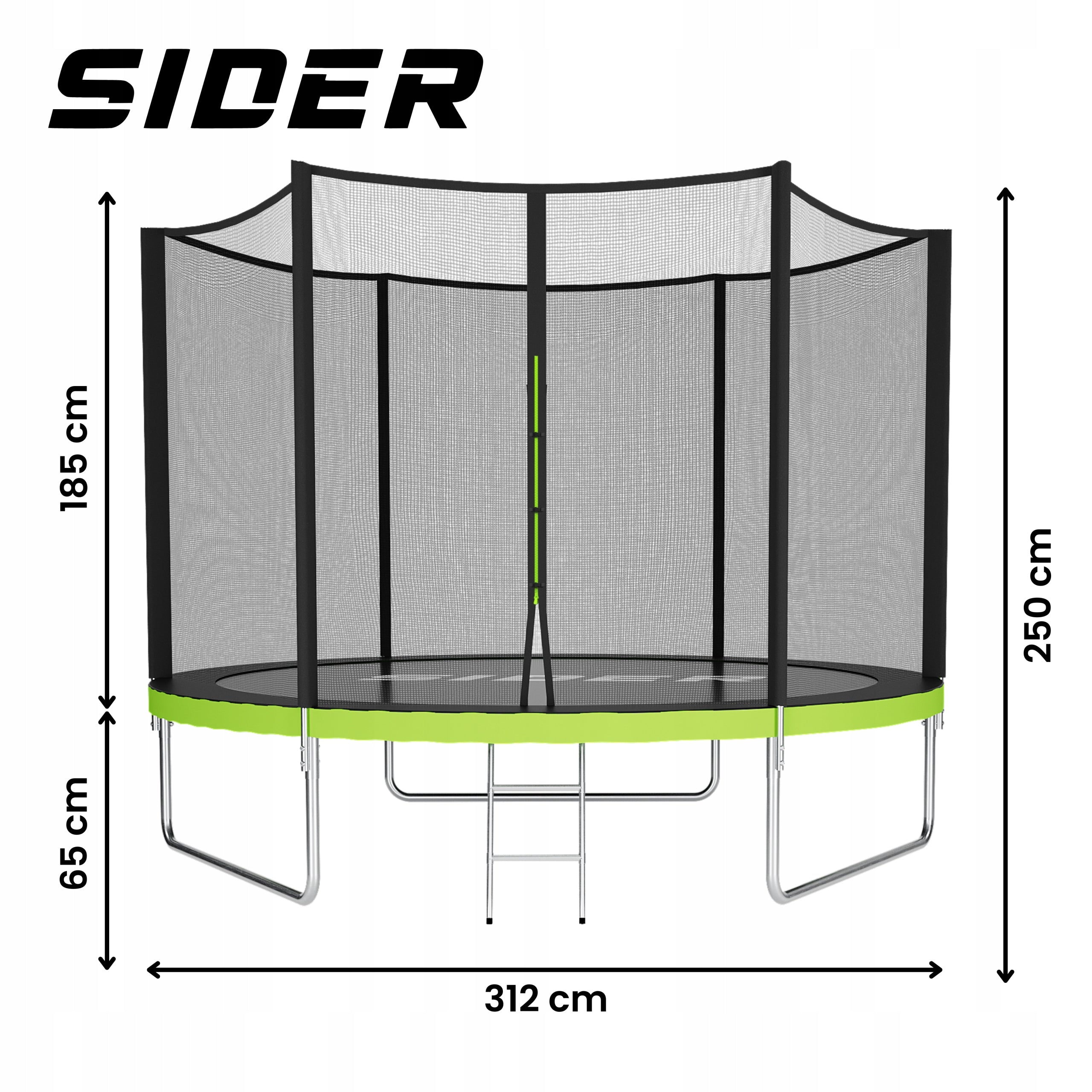 Trampoline with net Sider 312 cm FT 10 (304-312 cm) Brand no brand