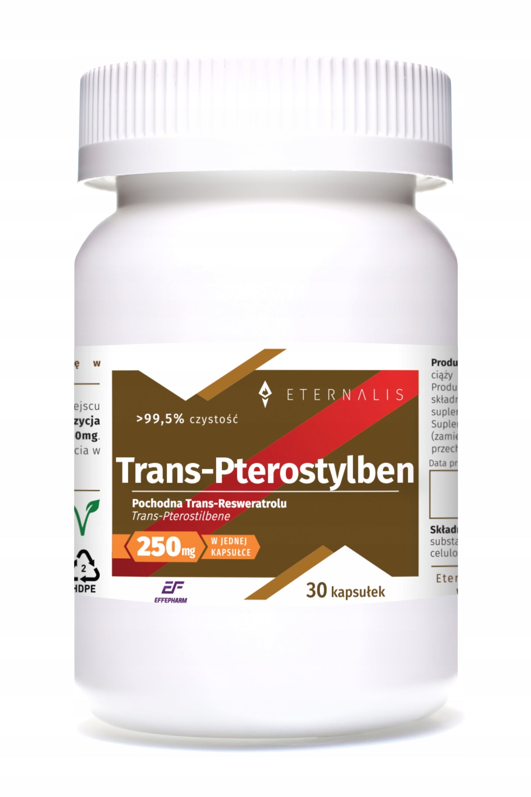 Trans-Pterostilbene 250mg EffePharm Eternalis capsules 30 pcs.