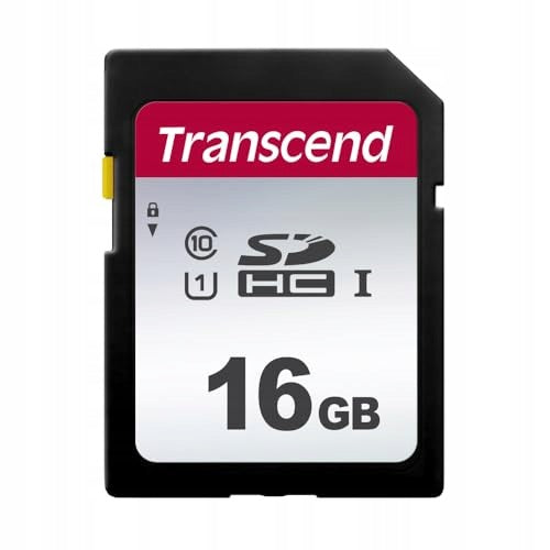 Transcend SDC300S 16GB Sdhc UHS-I U1 memory card up to 95 MB/s