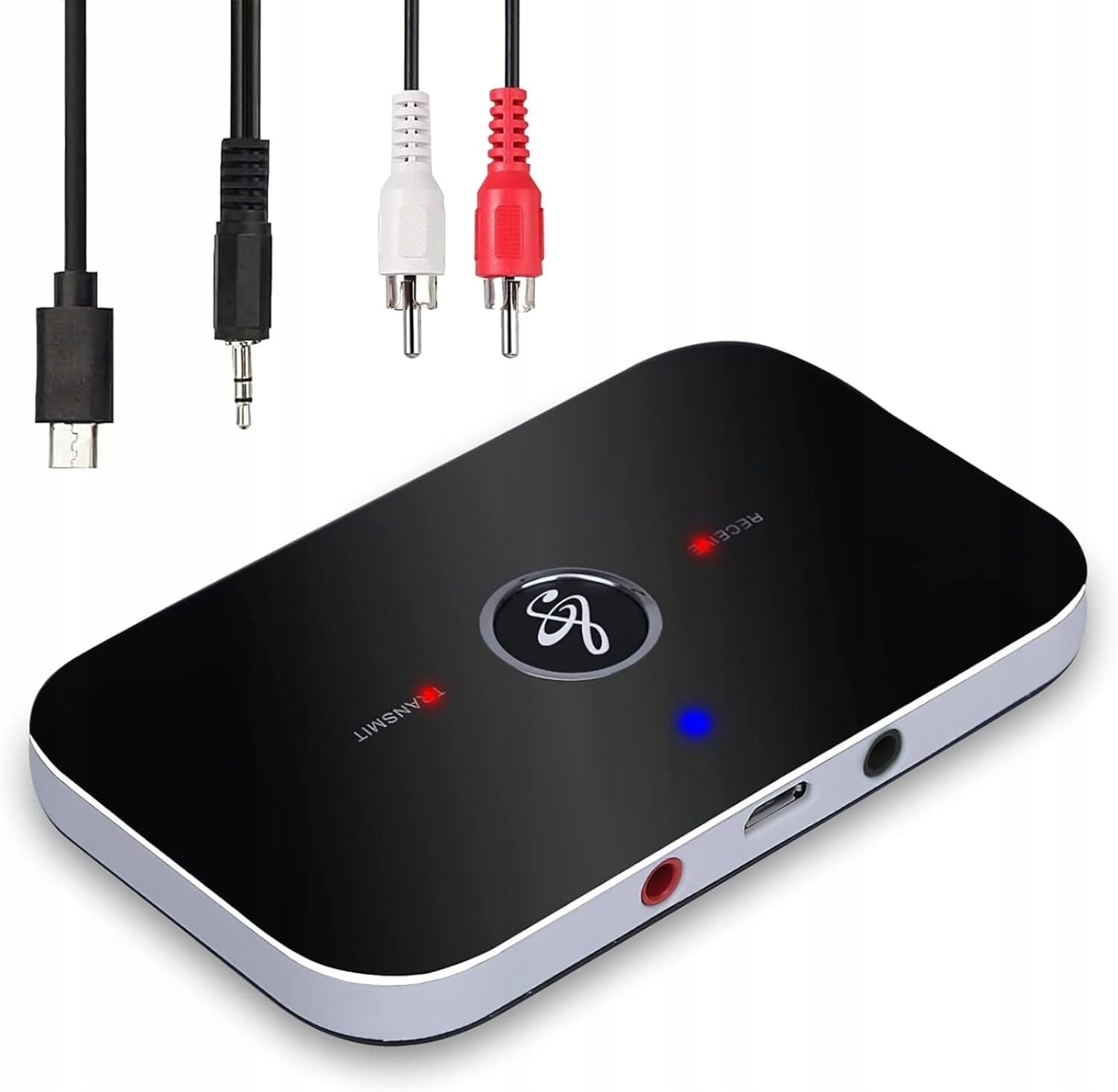 Transmitter Receiver BT Bluetooth 5.3 AUX Jack RCA USB Rechargeable Brand no brand