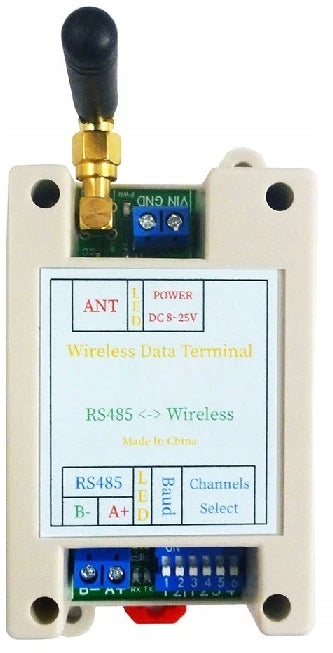 Transmitter receiver RS485 433MHz Modbus DIN