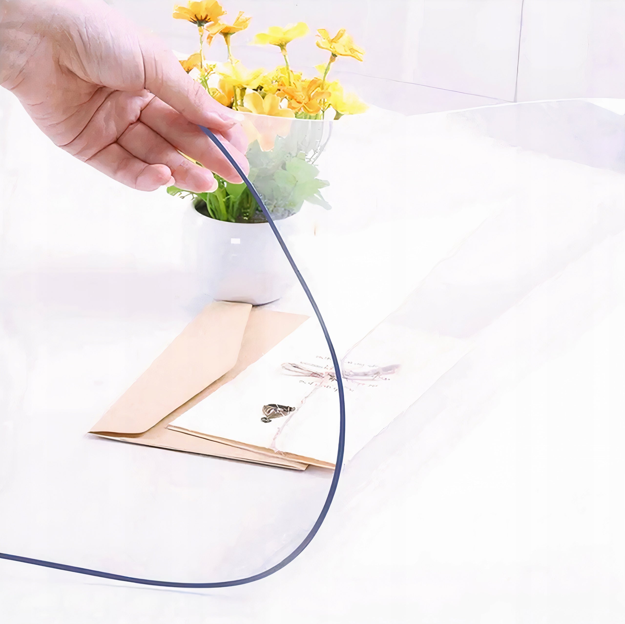 Transparent Protective Mat for Table Desk Top 160x90 cm, 2 mm – Washer