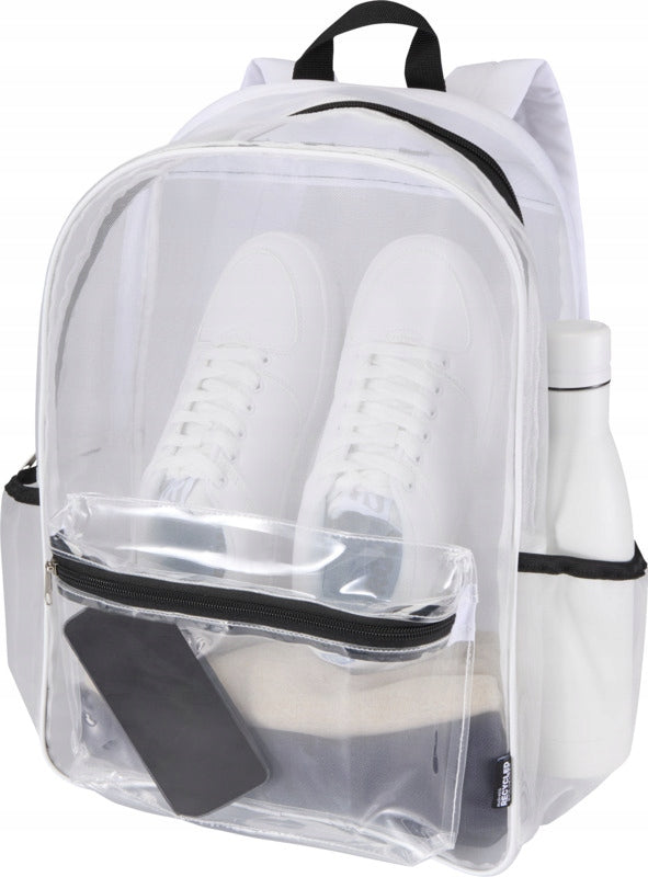Transparent mesh backpack GRS white 18L for work school for concert Packaging status original