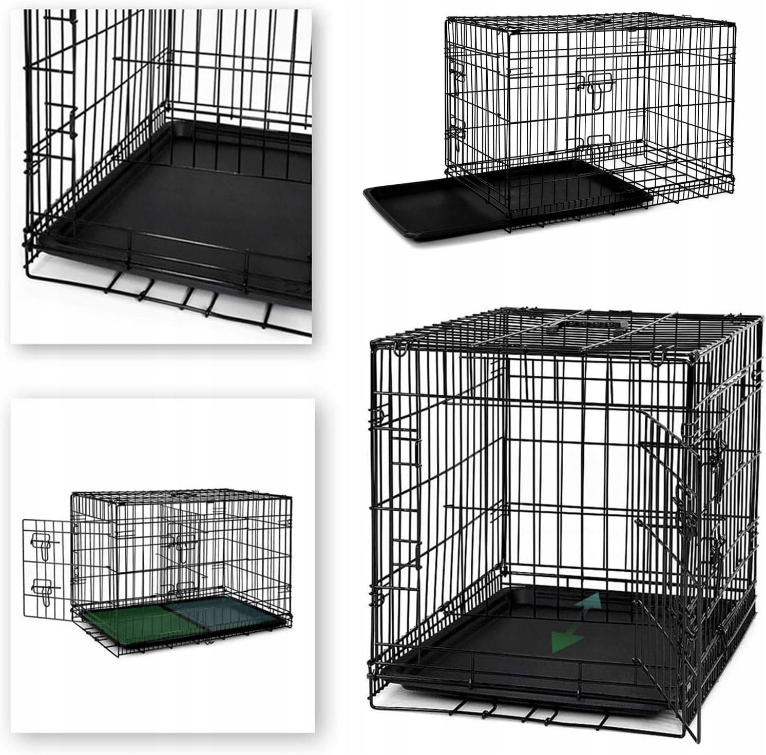 Transport cage metal Dibea small dog 49 x 76 x 56 cm Brand Dibea