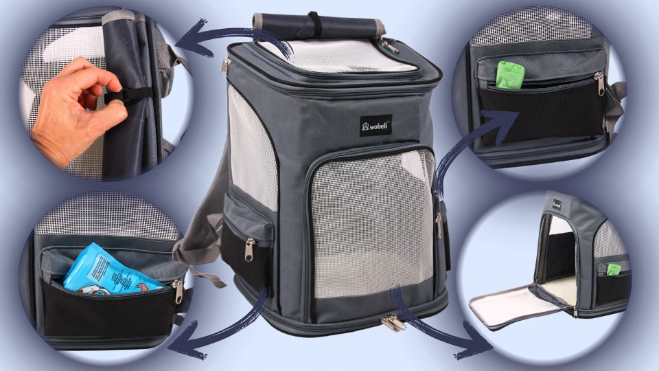 Transporter Backpack Animal Cat Dog Bag Folding Ventilated Large Kind backpack
