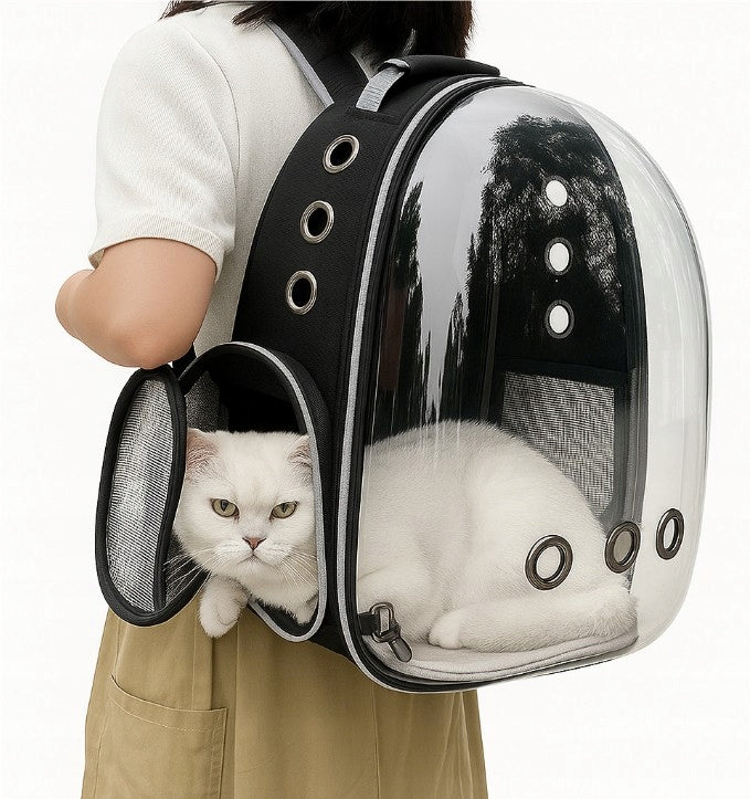 Transporter Backpack for Cat Dog Carrying Bag Transparent Ventilation