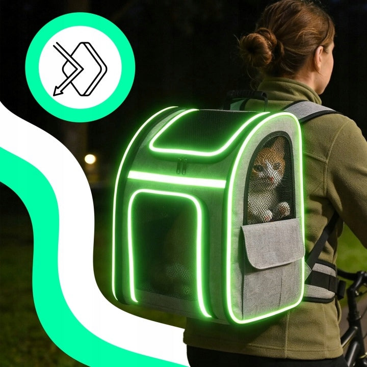 Transporter FOLDING BACKPACK for dog cat rabbit PLAYPEN FOLDING pockets Manufacturer code BD P ECUTE 7