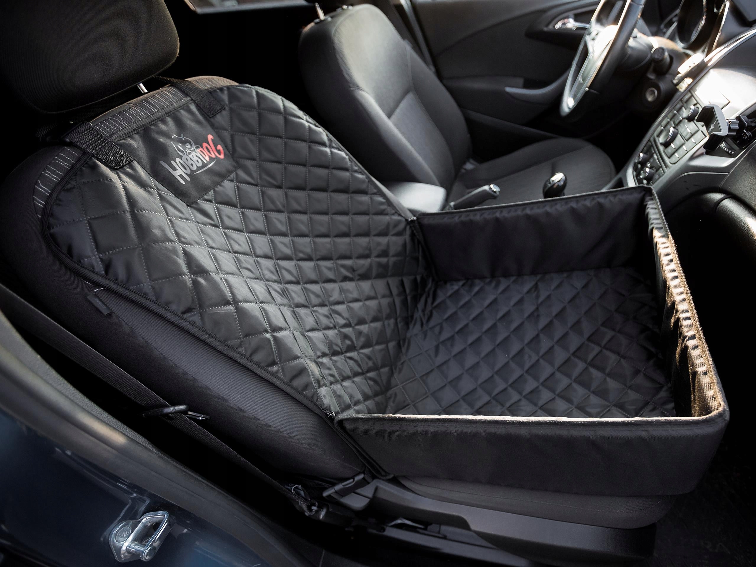 Transporter Fox for car - dog seat Hobbydog Color black