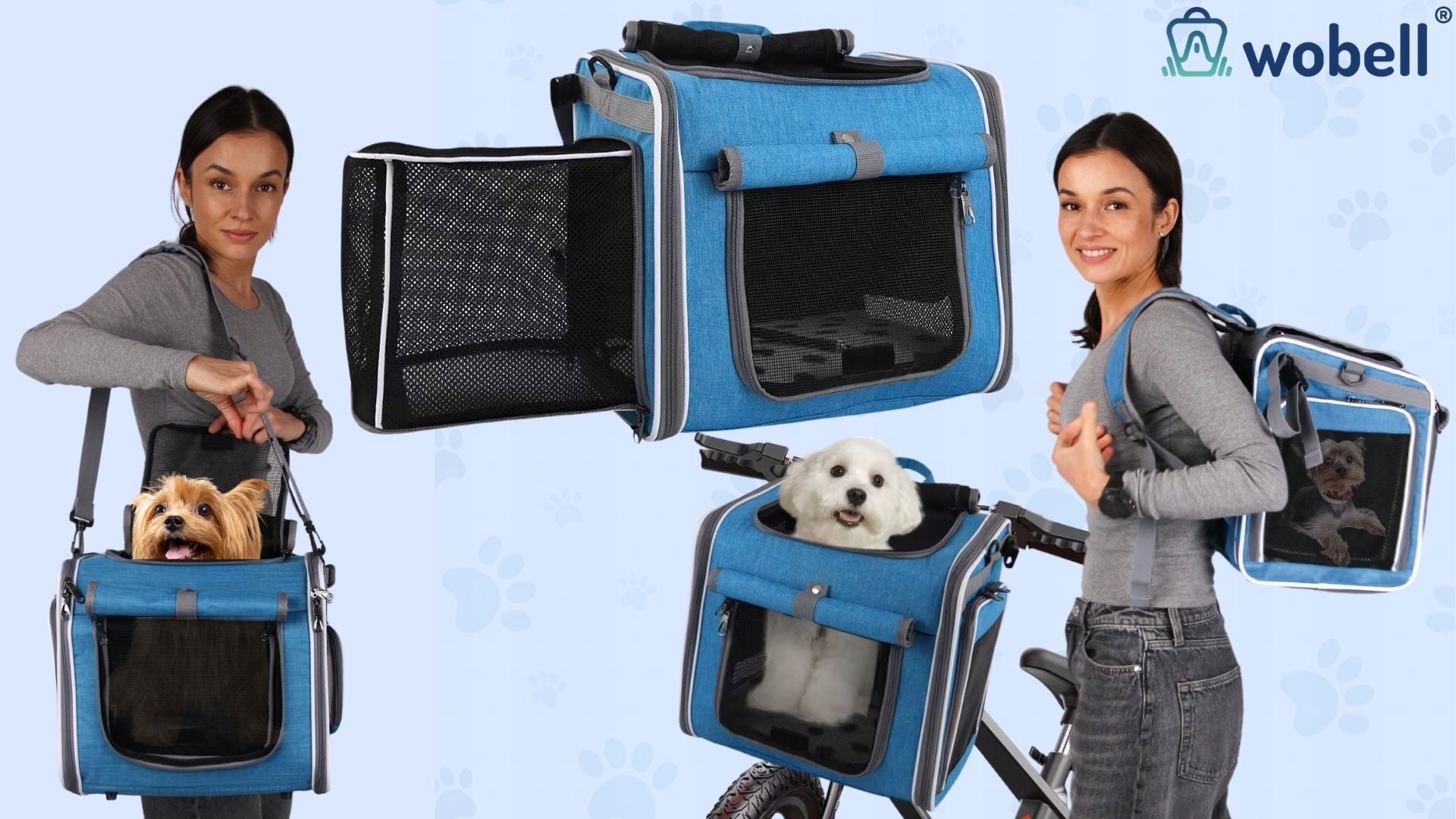 Transporter cat dog bag 4in1 car seat backpack sturdy up to 5,5kg Manufacturer code Transporter na rower plecak torba dla psa
