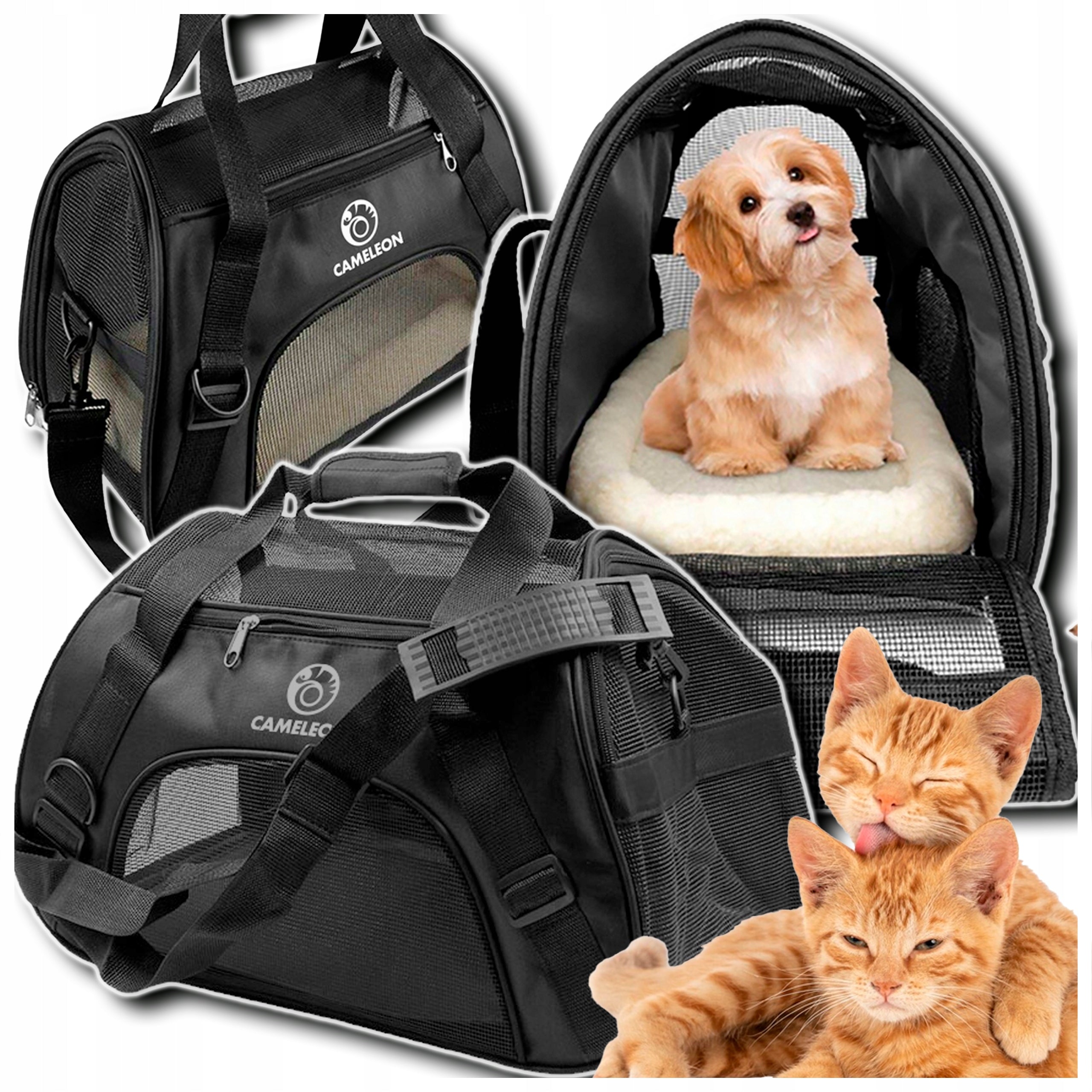Transporter for Cat Dog Bag Backpack Folding Playpen Bed + Insert Manufacturer code Transporter dla Kota Psa + Wkładka Gratis