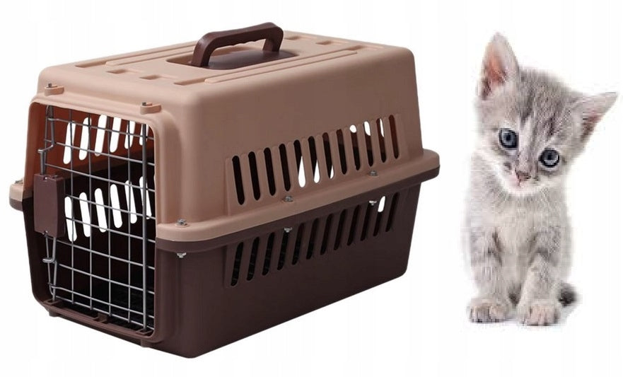 Transporter for Cat Dog Rabbit Travel Cage Playpen Large Solid Bronze Brand Anytech