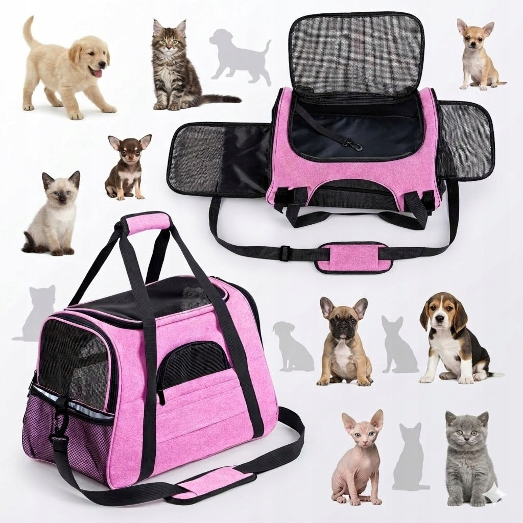 Transporter for Dog Cat Animal Bag Adjustable Belt Lanyard Reflectors Trade name DUŻY TRANSPORTER DLA PSA KOTA ZWIERZĄT