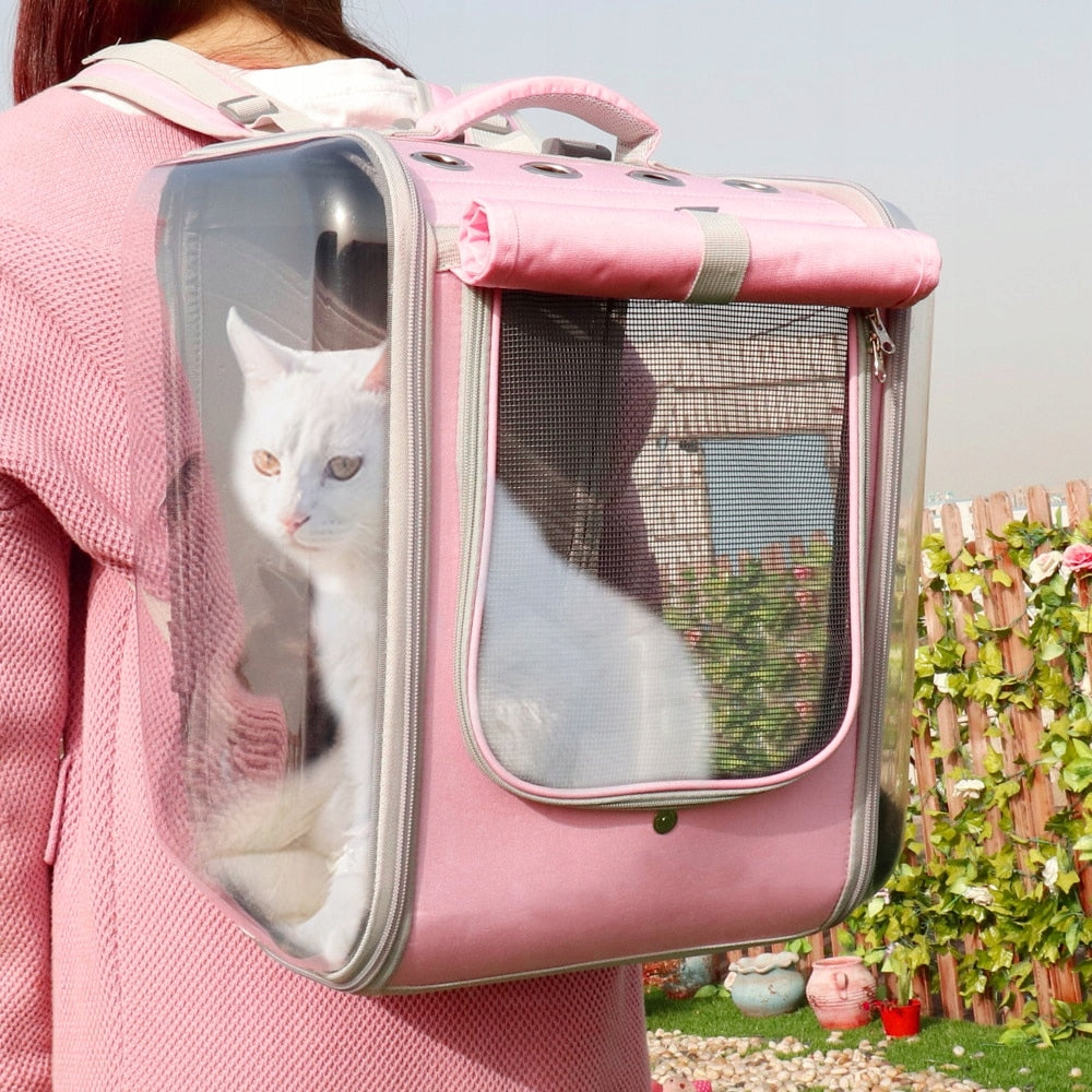 Transporter for dog / cat carrier BACKPACK I204 Color gray