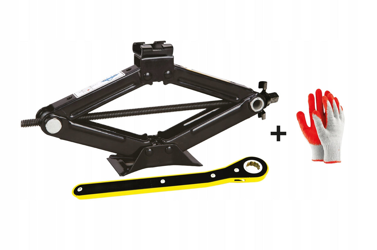 Trapezoidal lift 2T 2000 kg with ratchet wrench + work gloves Brand Amio