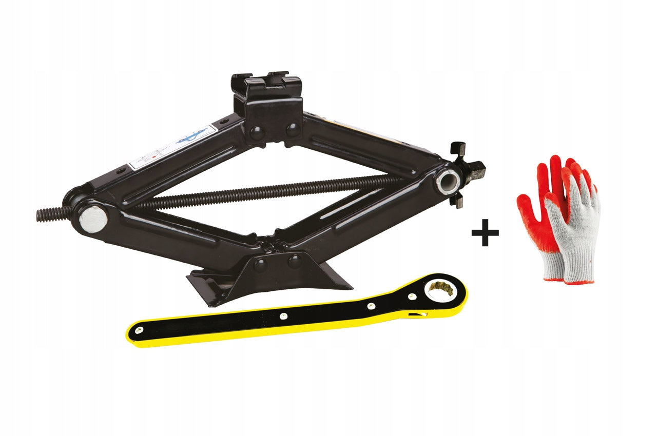 Trapezoidal lift 2T 2000 kg with ratchet wrench + work gloves Brand Amio
