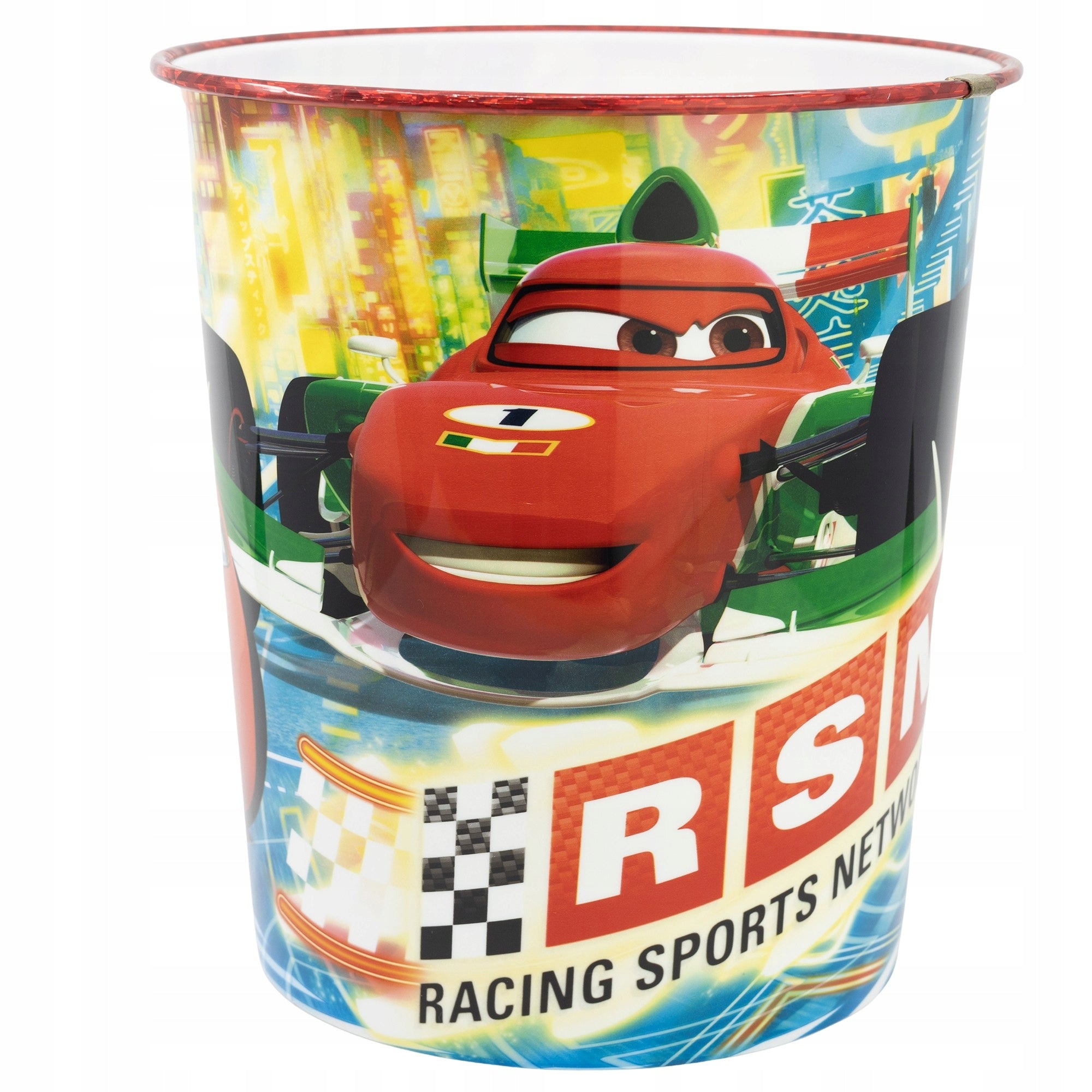 Trash Can Lightning McQueen CARS Cars Room Boy Desk Organizer 10L