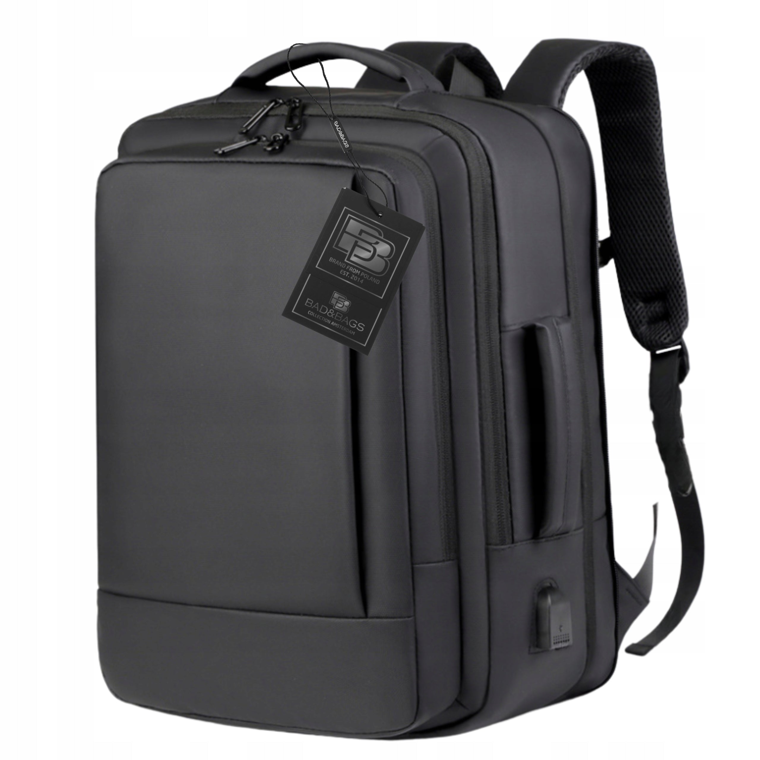 Travel Backpack BLACK For Airplane LUGGAGE Handheld USB Business CABIN Packaging status original