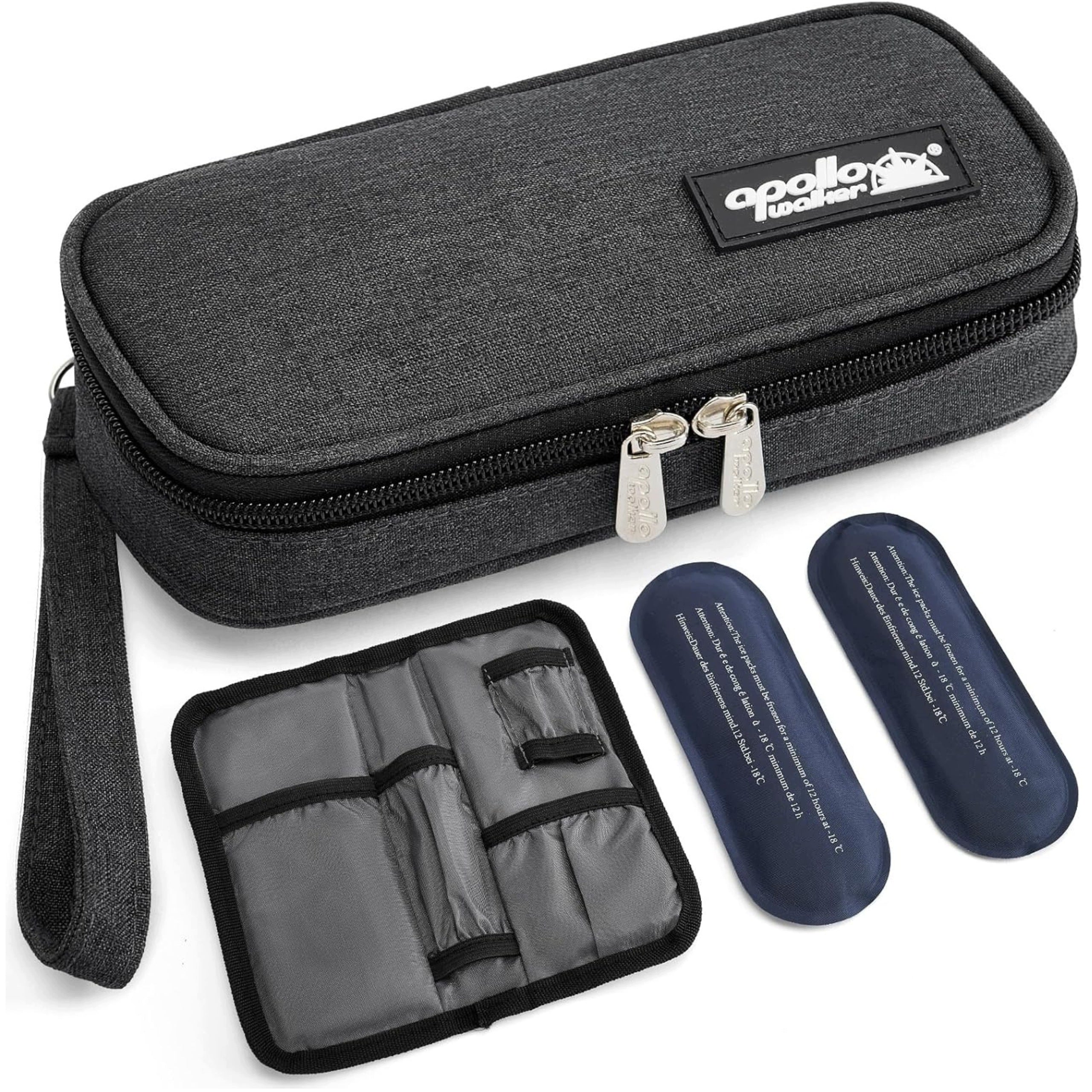Travel Cooling Insulin Bag with TSA Cartridges for Diabetics