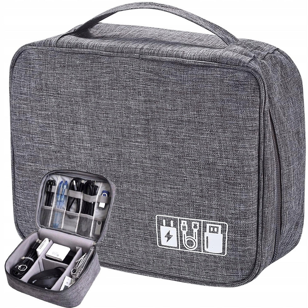 Travel Organizer Bag Case for Chargers and Cables