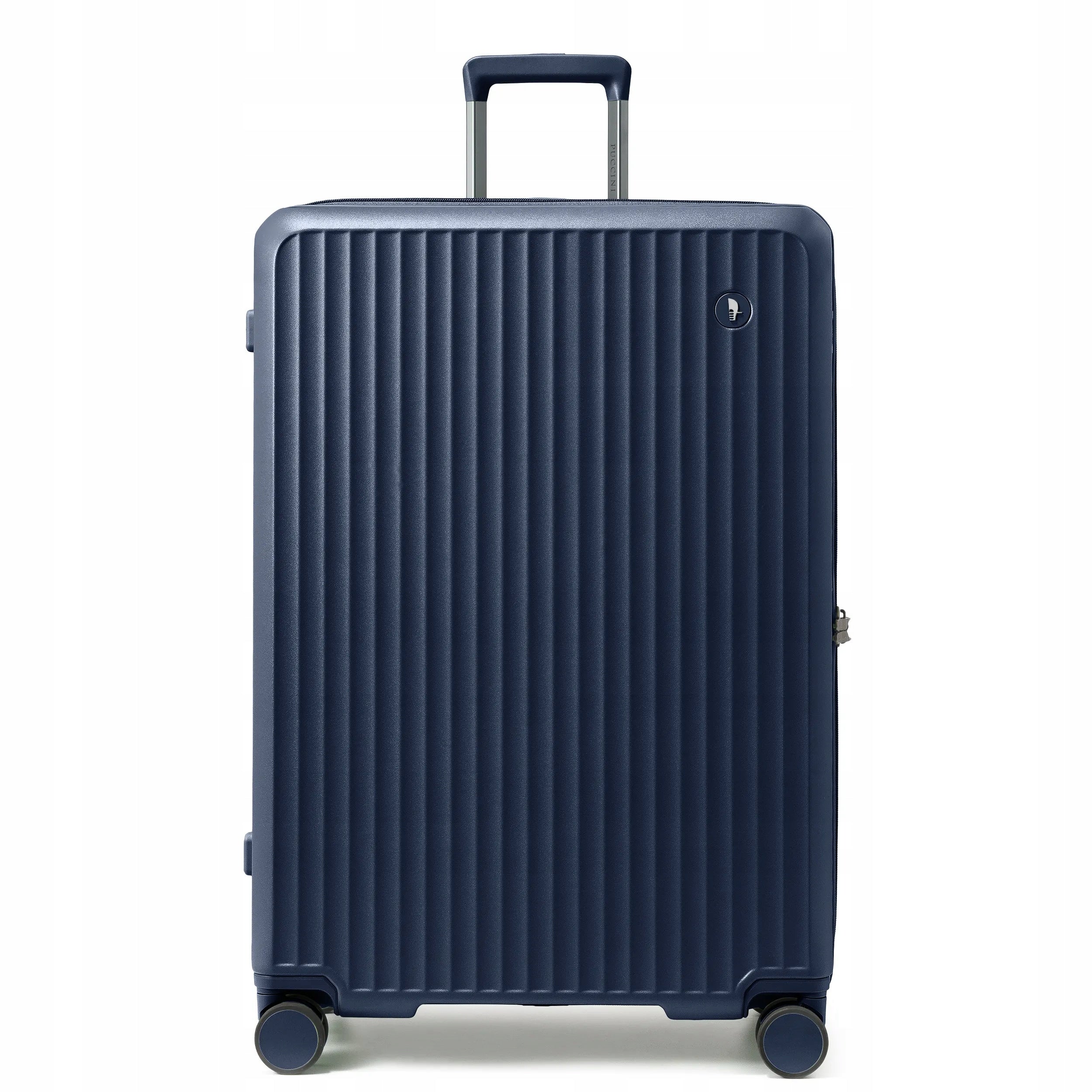 Travel Suitcase Large Polycarbonate On Four Wheels Navy Blue PC036A-7A Packaging status original