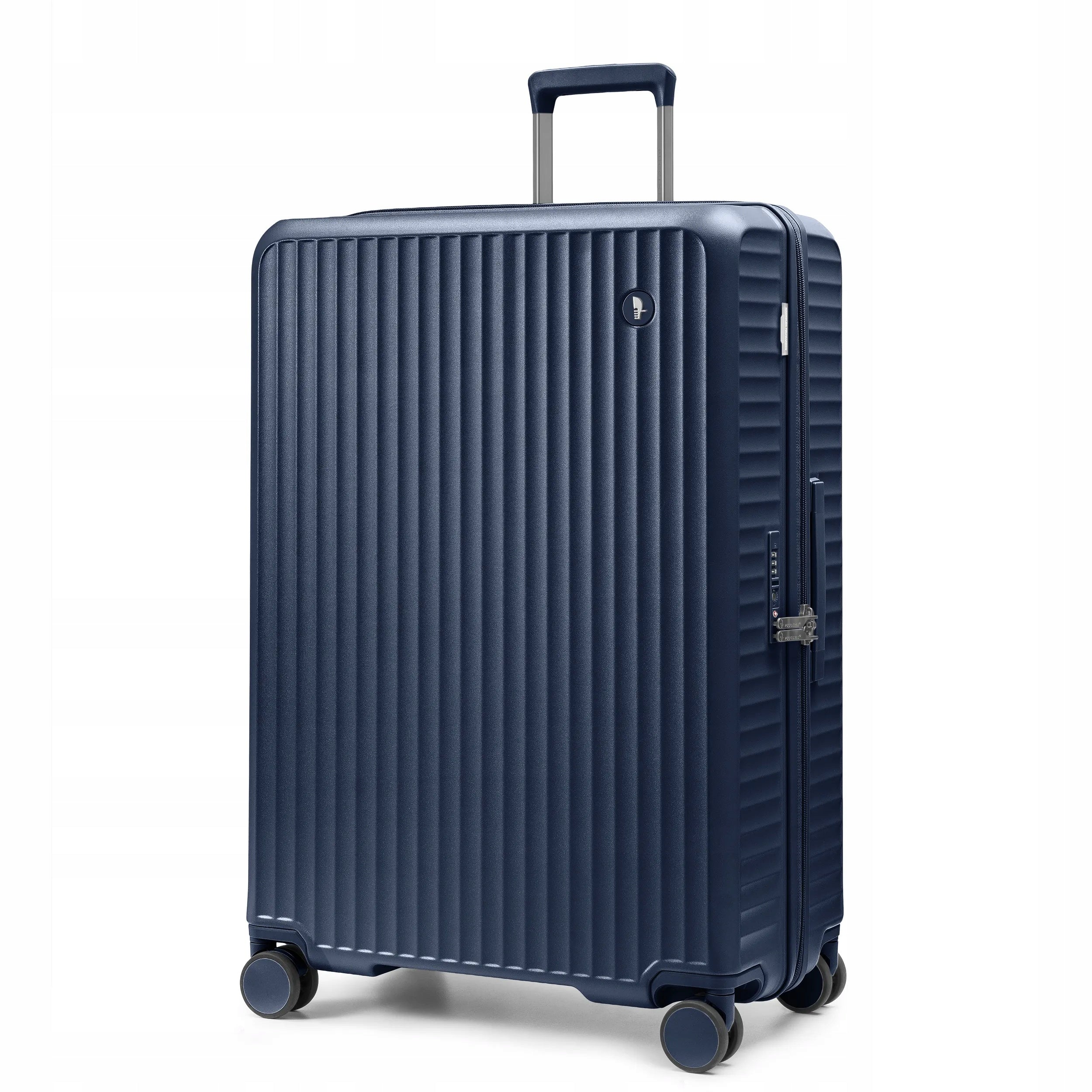 Travel Suitcase Large Polycarbonate On Four Wheels Navy Blue PC036A-7A