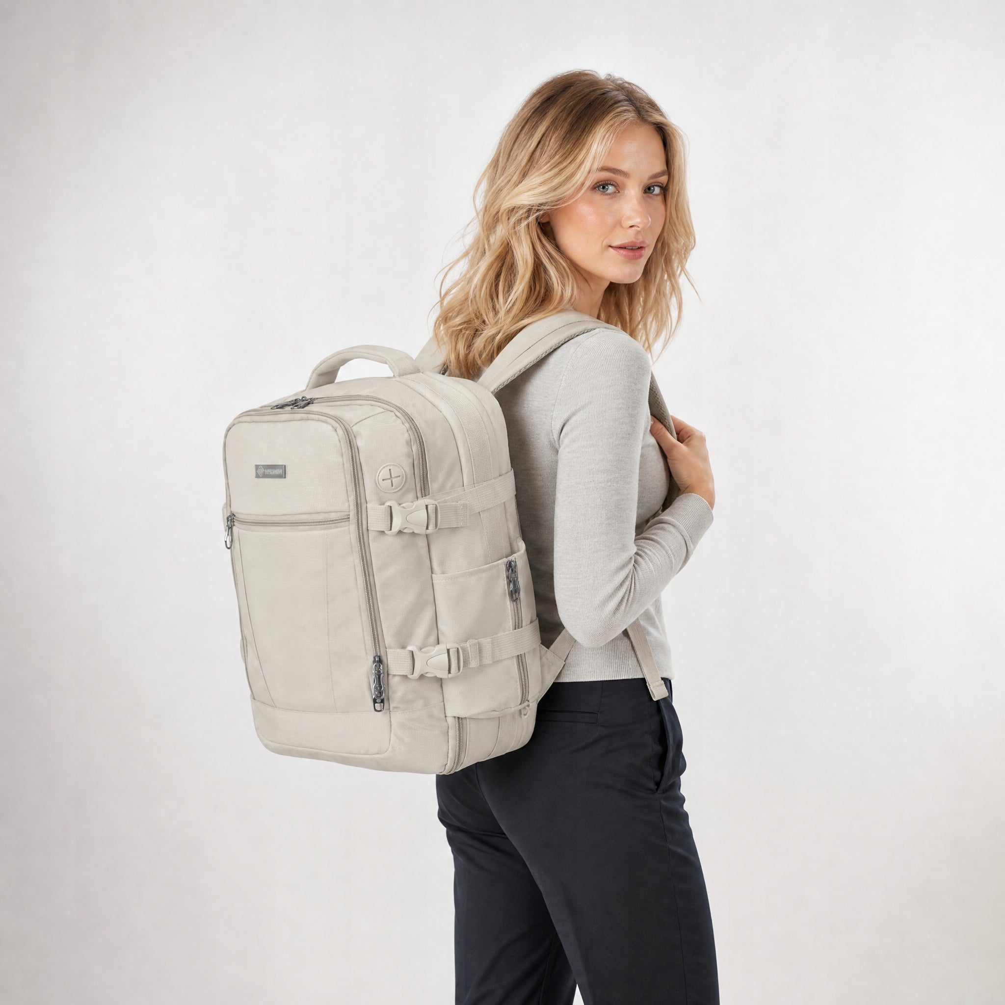 Travel backpack 40x30x20 for airplane 2in1 RYANAIR carry-on luggage DIAMOND Packaging status original