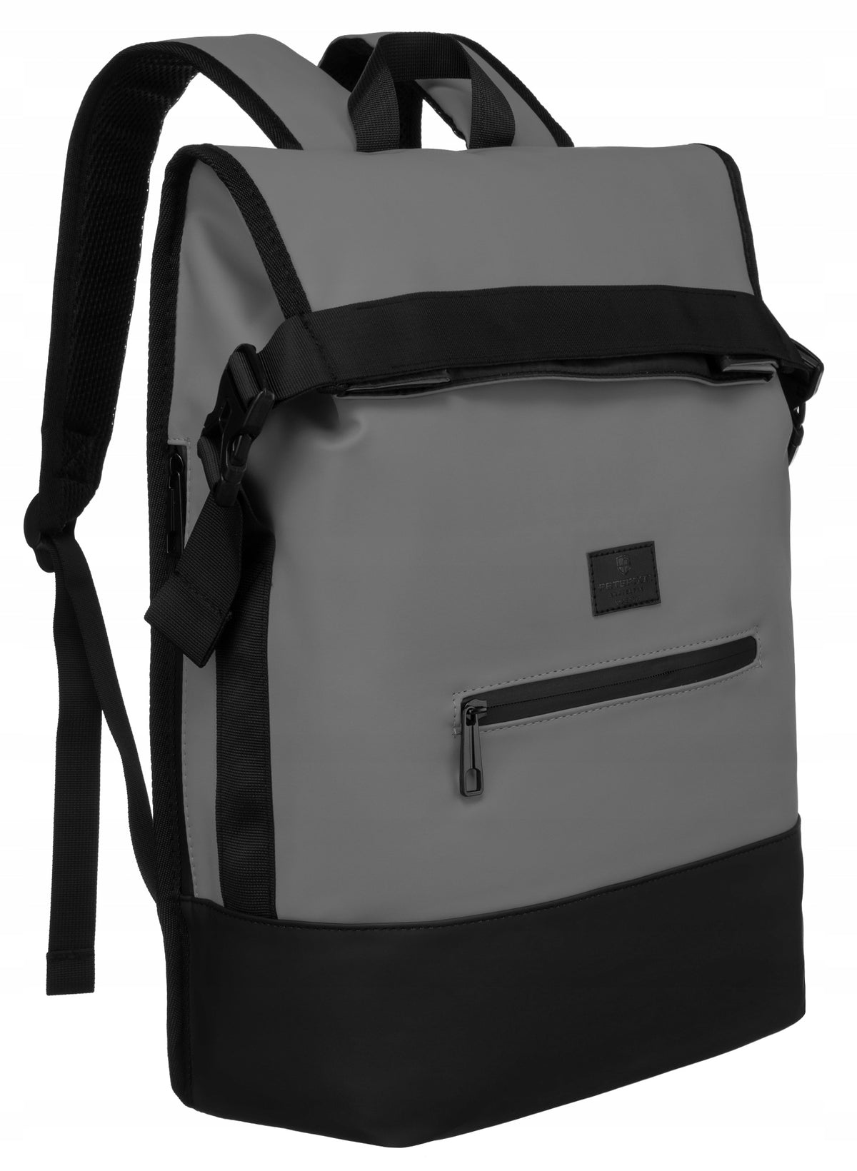 Travel backpack PETERSON PTN BERLIN-9053 waterproof for laptop grey