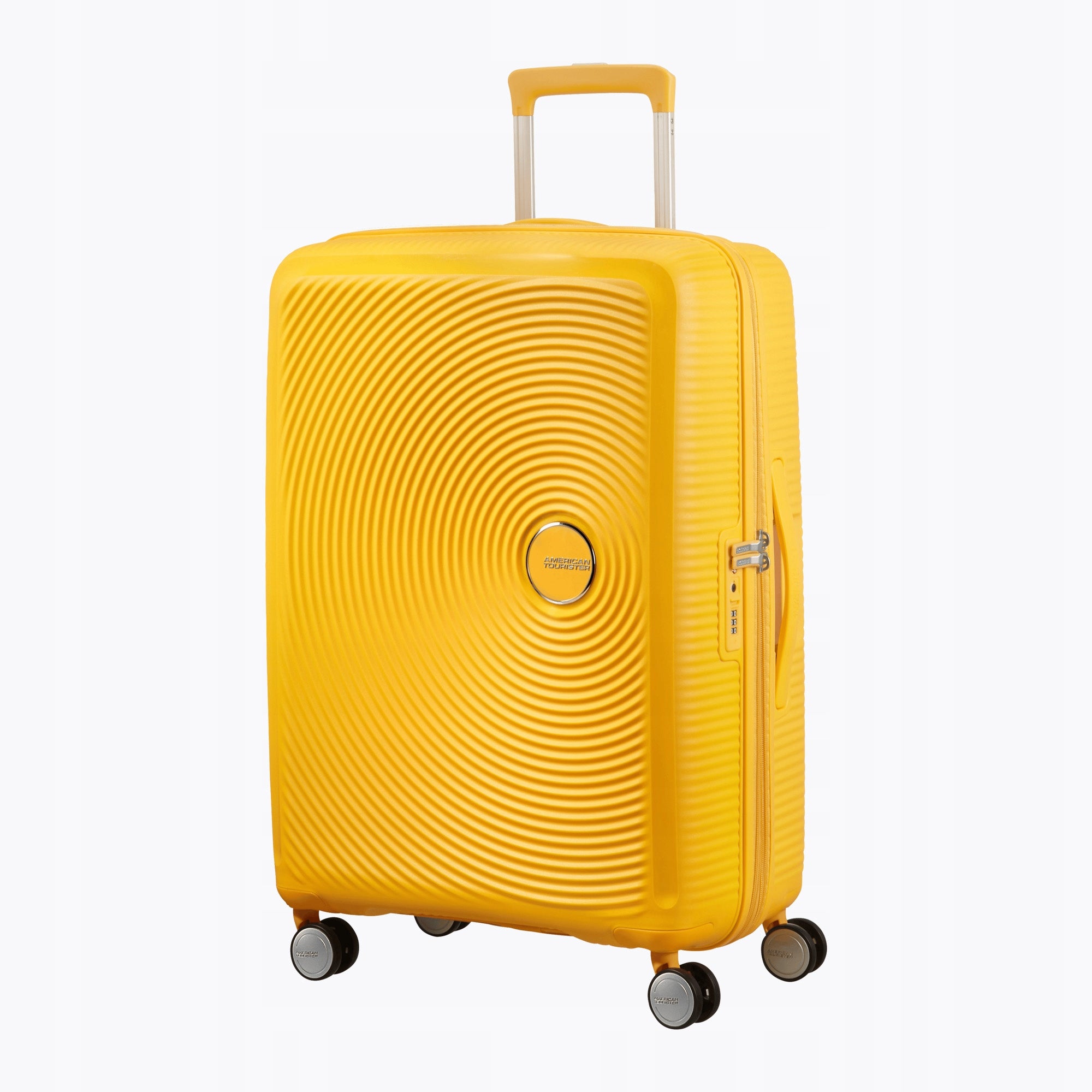 Travel case American Tourister Soundbox 81 l golden yellow Depth (shorter edge) 29 cm
