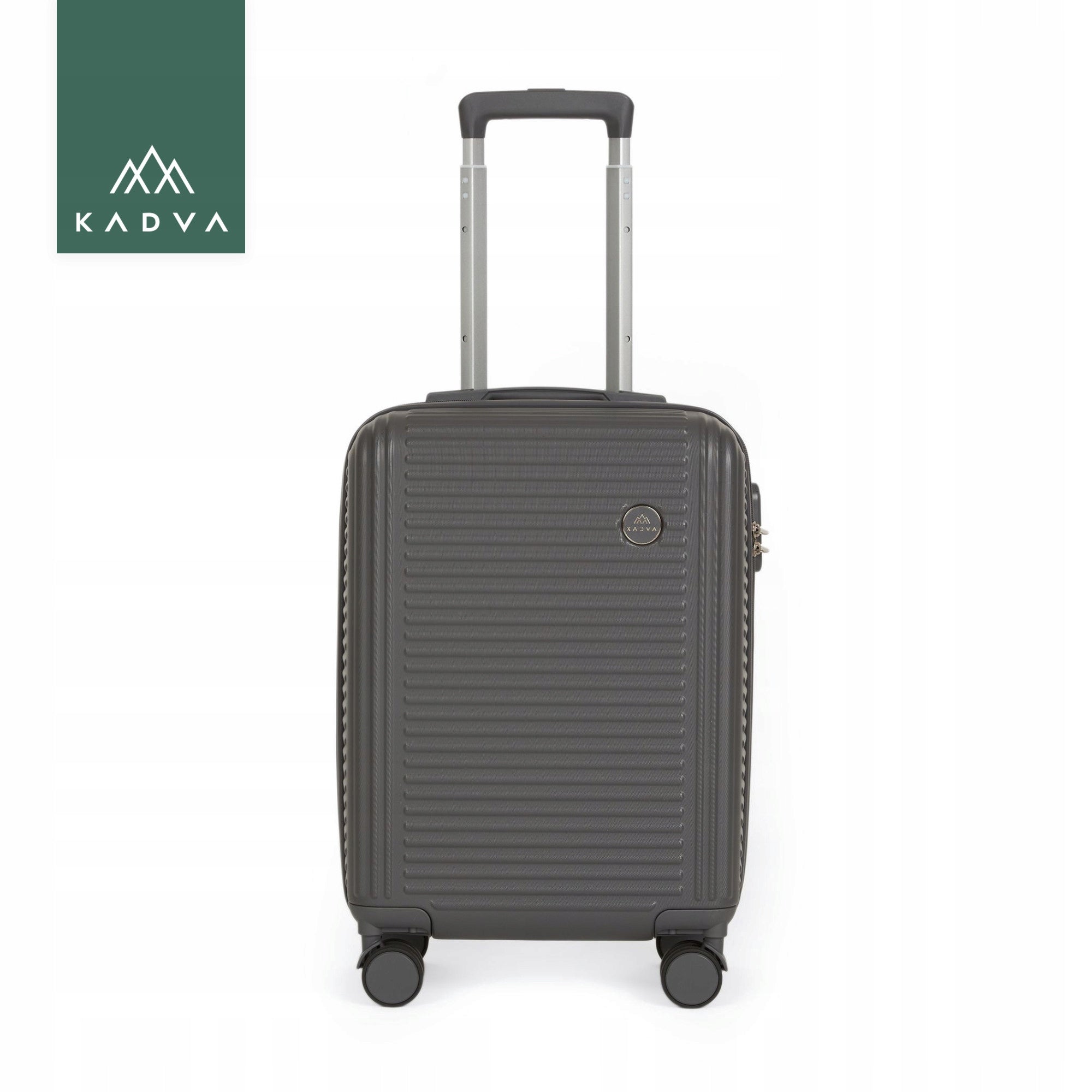 Travel case KADVA Palero 38 l grey SMALL LUGGAGE ABS HARD ON WHEELS Packaging status original