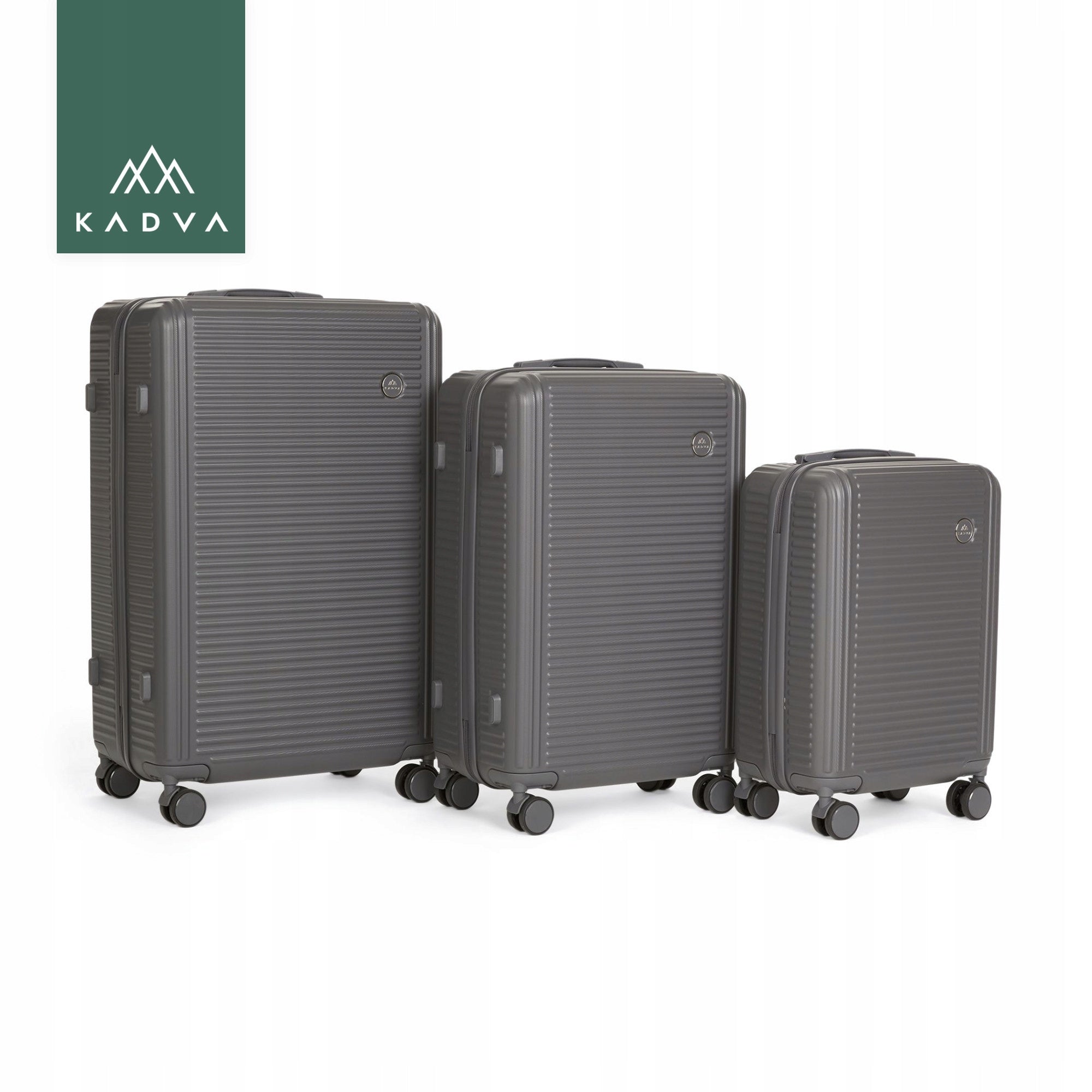 Travel case KADVA Palero 64l grey MEDIUM ON WHEELS LUGGAGE ABS HARD Manufacturer code KDV-B6B031-GY