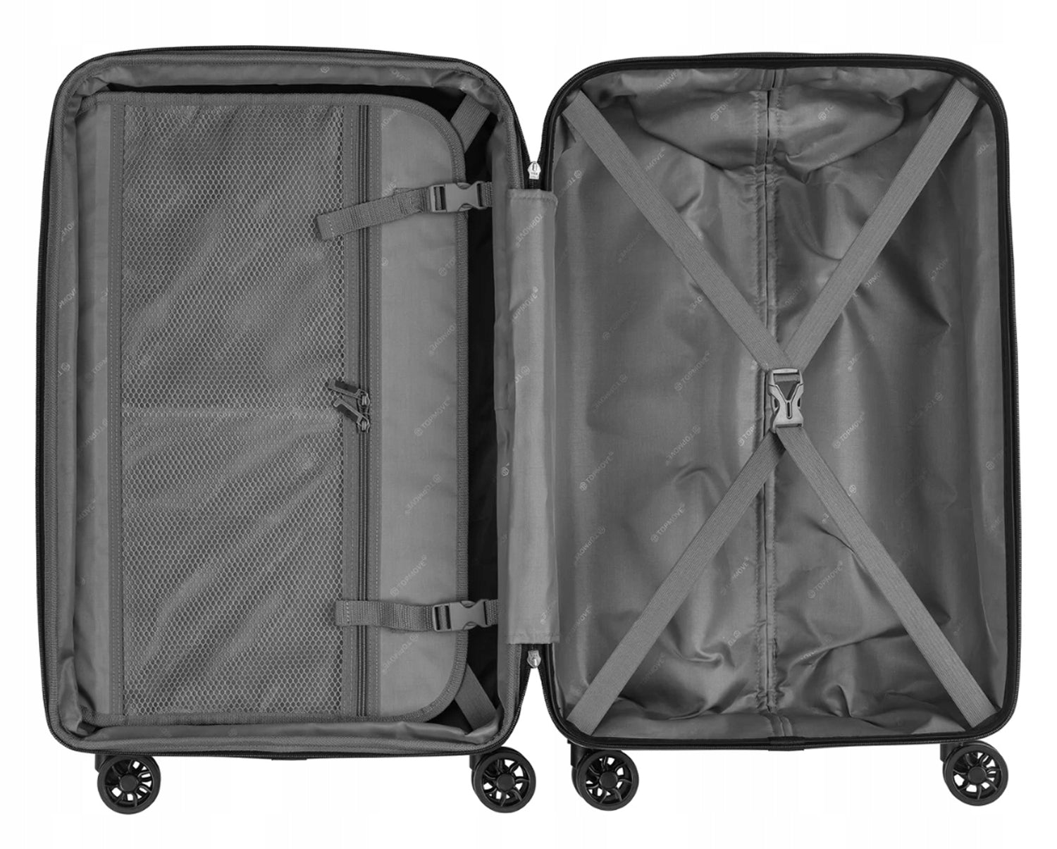 Travel case hard on wheels 63l cipher function TSID strong ABS Manufacturer code walizka ABS