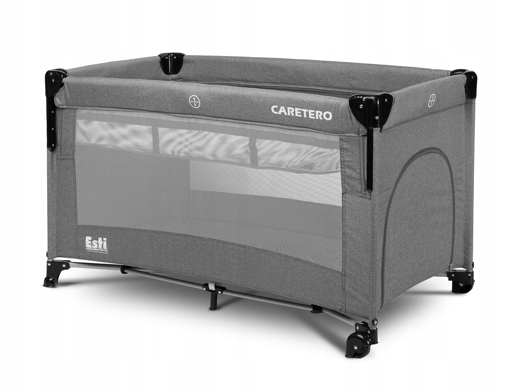 Travel cot playpen 2in1 ESTI game CARETERO Color gray
