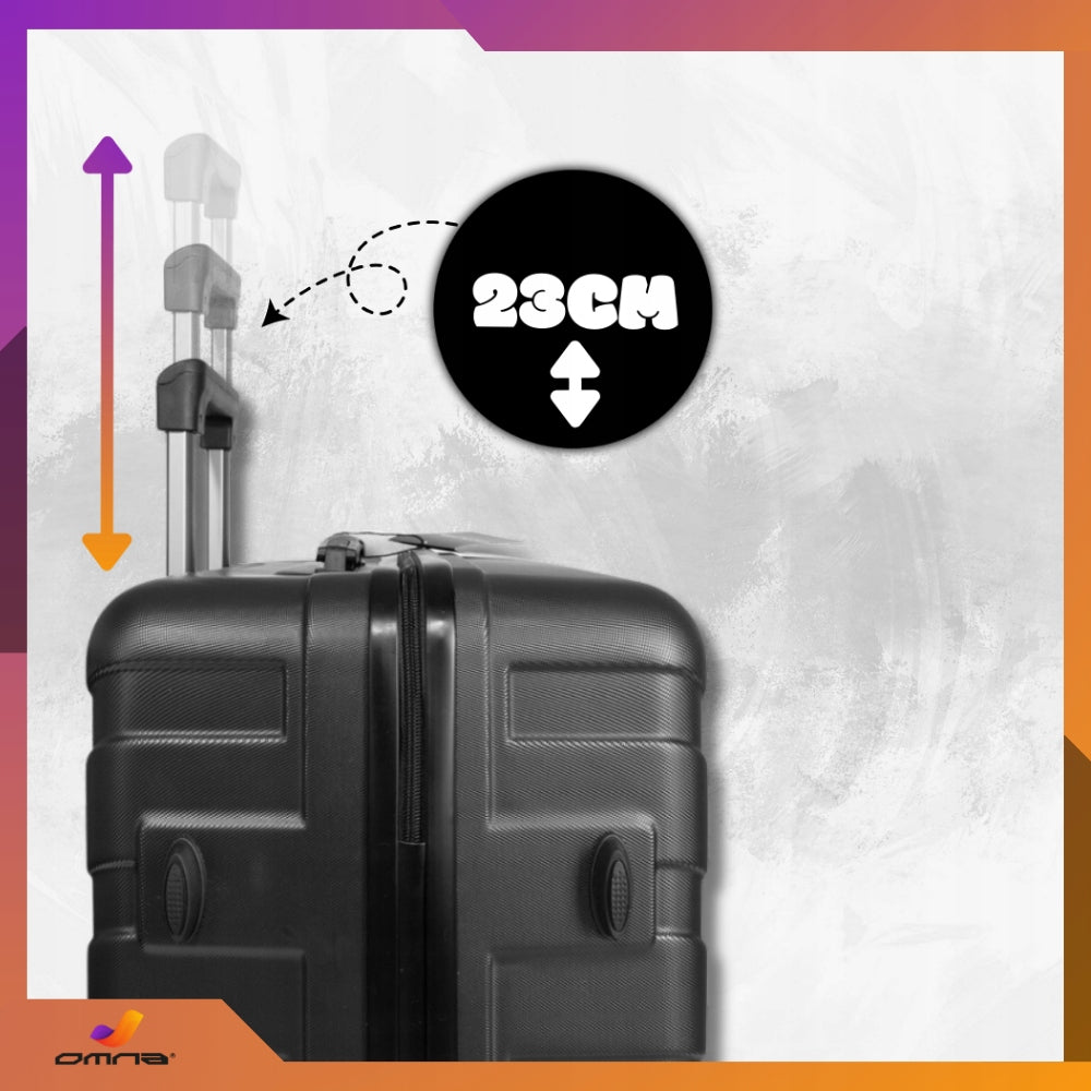 Travel suitcase on wheels large XXL bag luggage trunk wheels for children 94L Width (longer edge) 49 cm