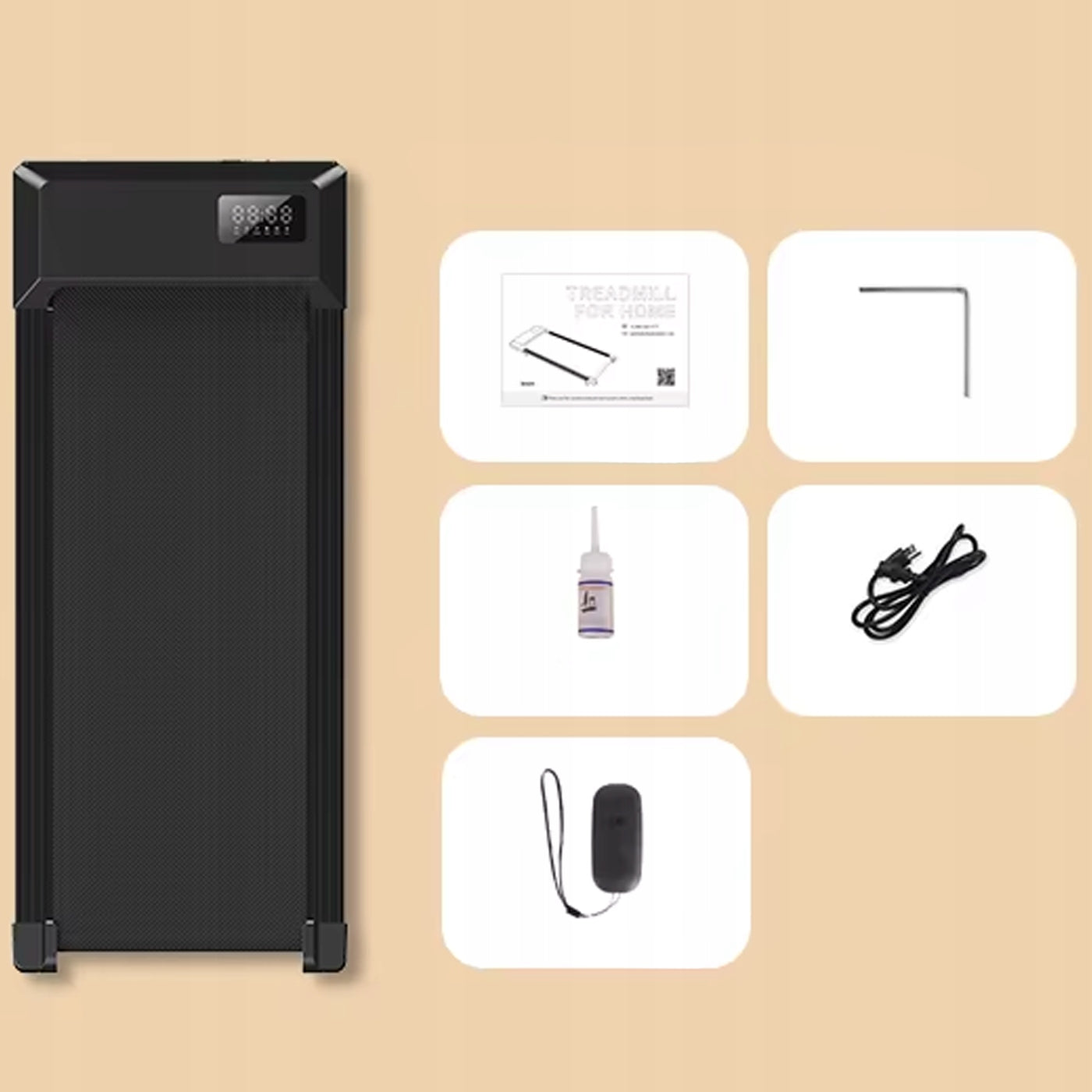 Treadmill 2in1 Walking Pad 2.5KM 136kg APP Bluetooth Remote Control Quiet Desk Maximum user weight 136 kg