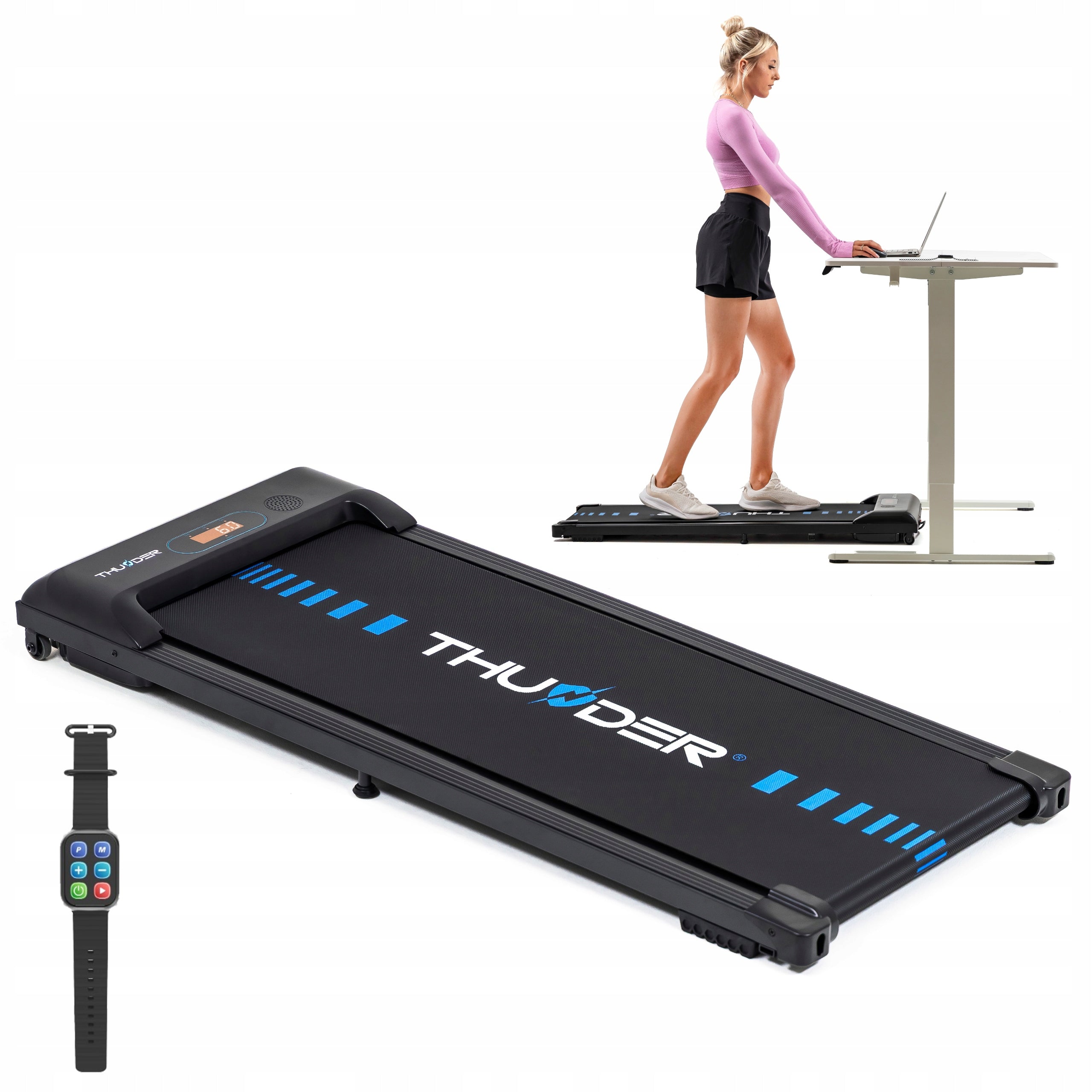 Treadmill small electric under desk 6km home walkingpad application Thunder
