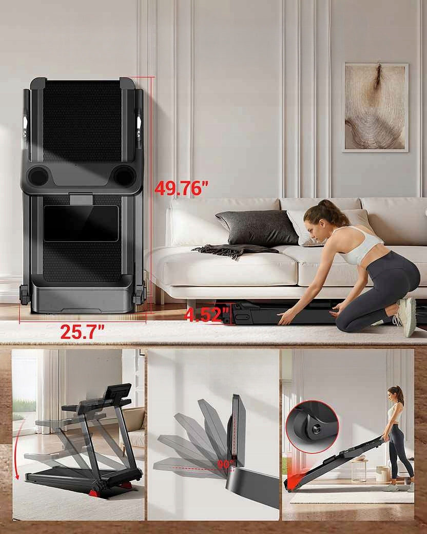 Treadmill with 15% inclination, triple cushioning Manufacturer code L20