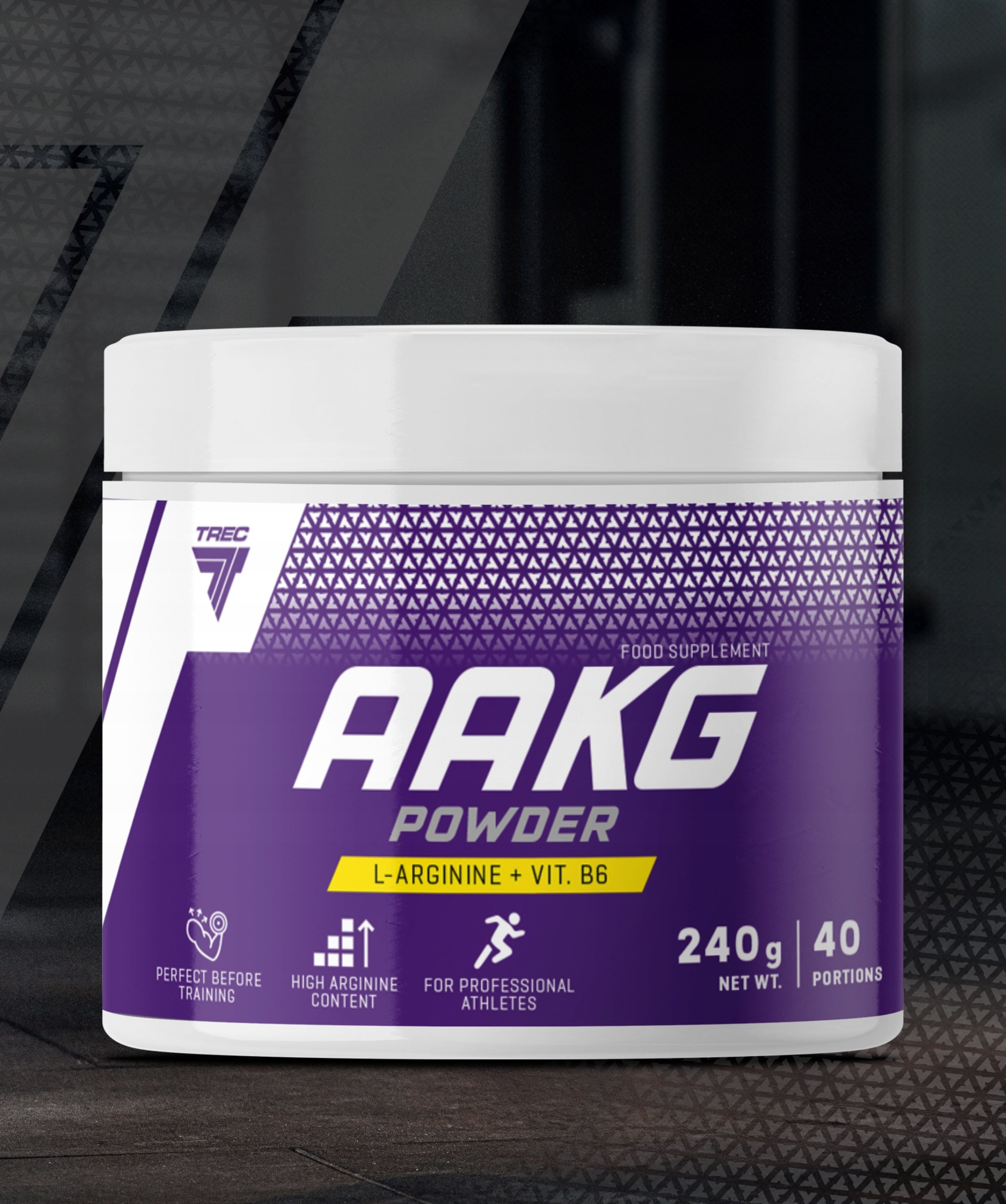 Trec AAKG powder ARGININA PUMP 240g PRE-WORKOUT REGENERATION Powder Packaging status original