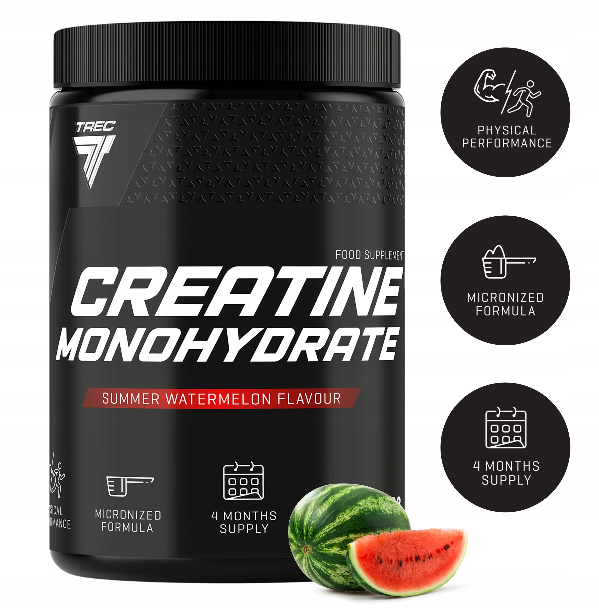 Trec Creatine Monohydrate 500 g SUMMER WATERMELON Creatine Monohydrate 128 p