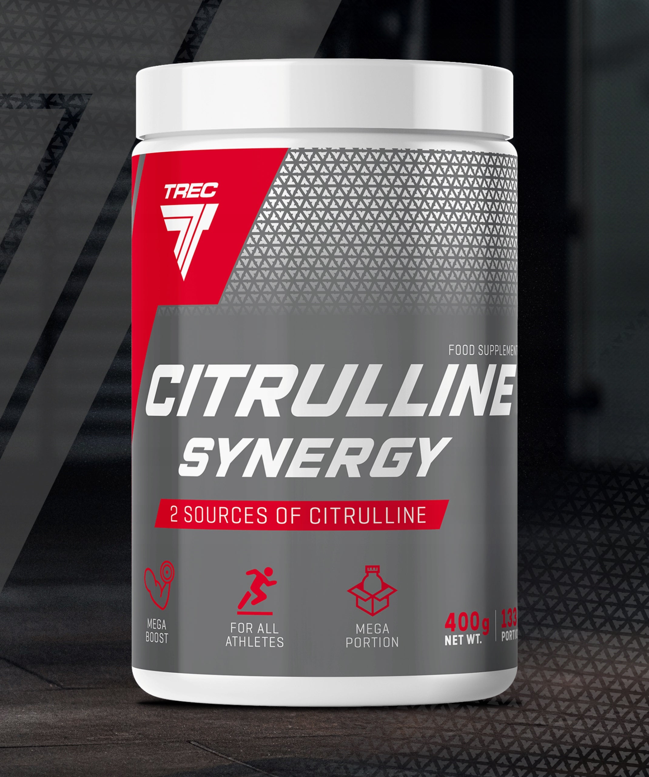 Trec L-Cytrullina Pre-workout CITRULLINE SYNERGY 133 servings pump force Packaging status original