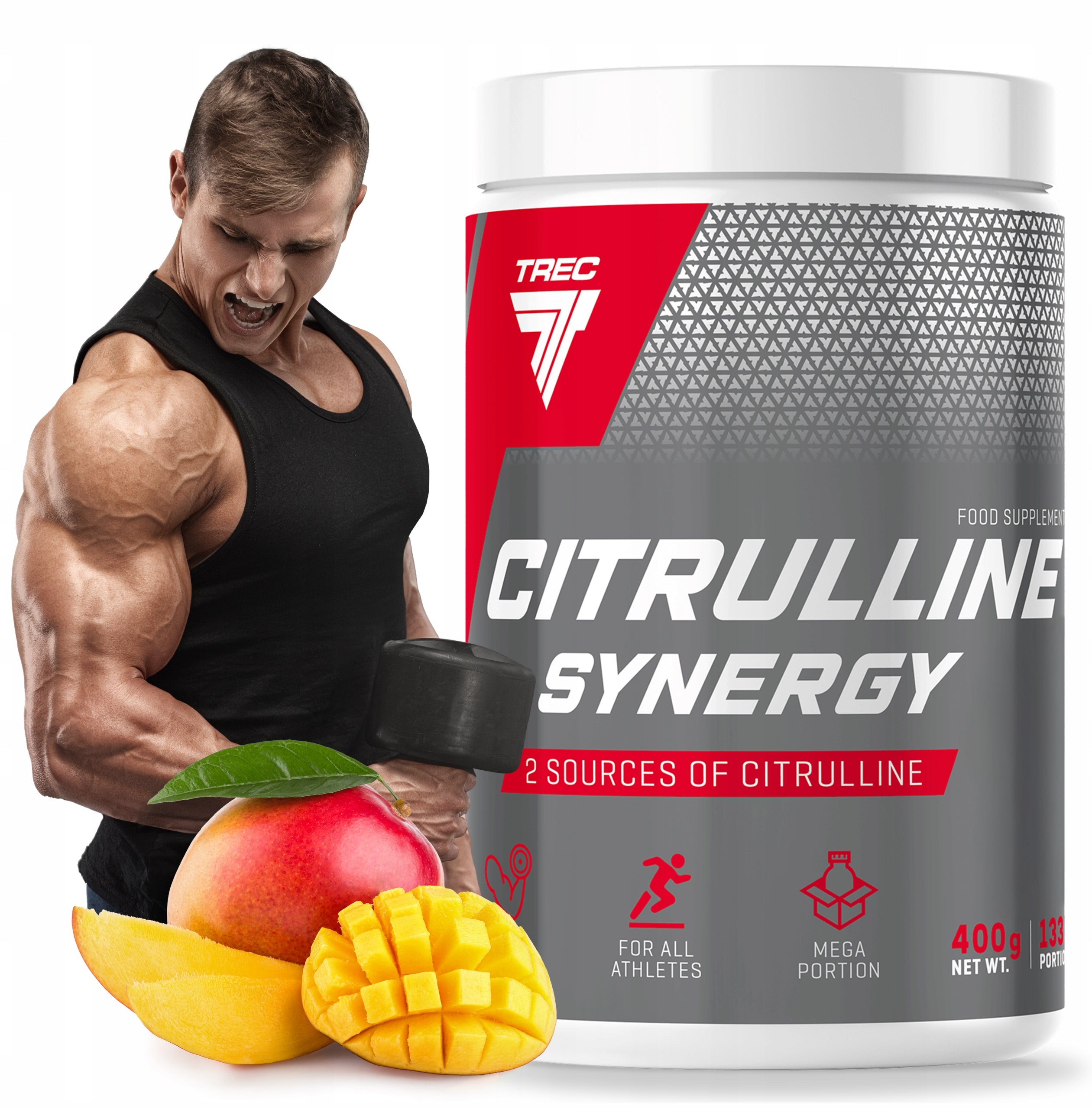 Trec L-Cytrullina Pre-workout CITRULLINE SYNERGY 133 servings pump force