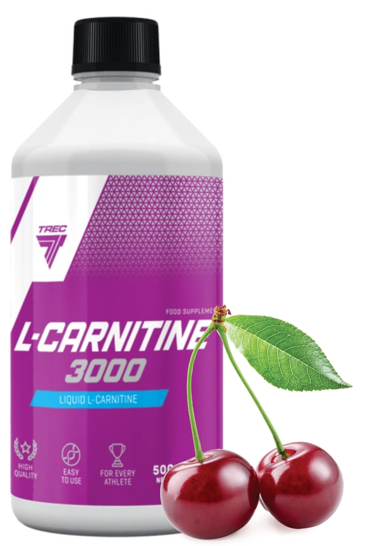 Trec Nutrition L-Carnitine 3000 500ml CHERRY Fat Burner and Energy Brand Trec Nutrition