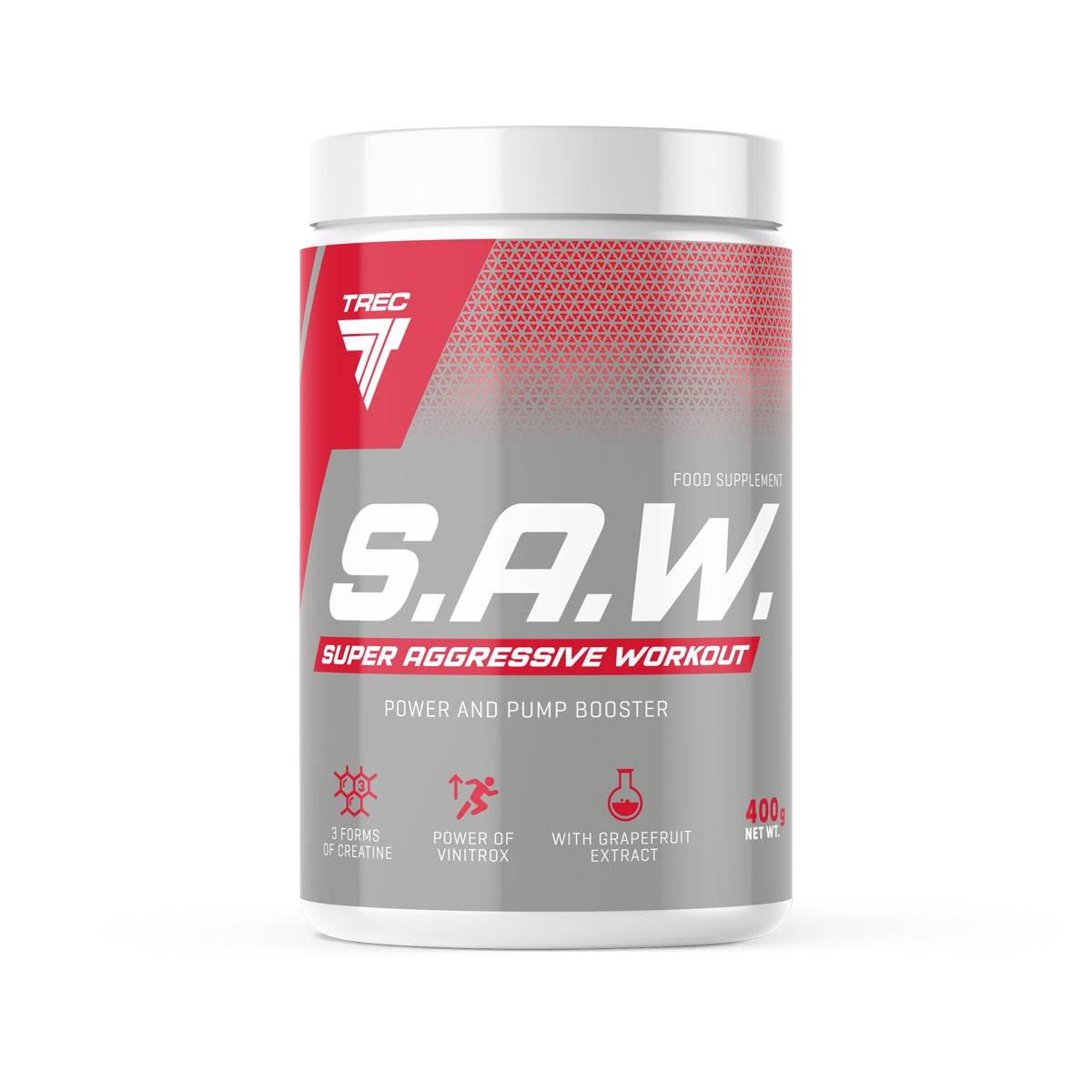Trec Nutrition SAW Forest Fruit Pre-Workout Conditioner 400 g Expiration date at least six months from the date of purchase