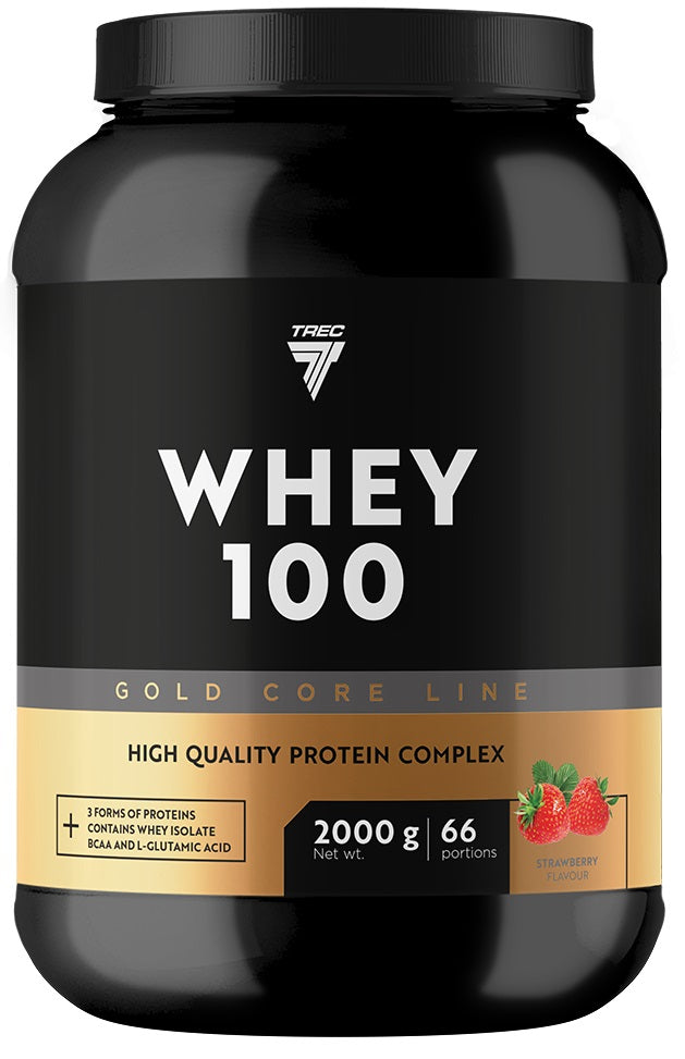 Trec Whey 100 GOLD 2000g 3Forms of Protein WPC WPI WPH | Strawberry Expiration date at least 1 year from the date of purchase