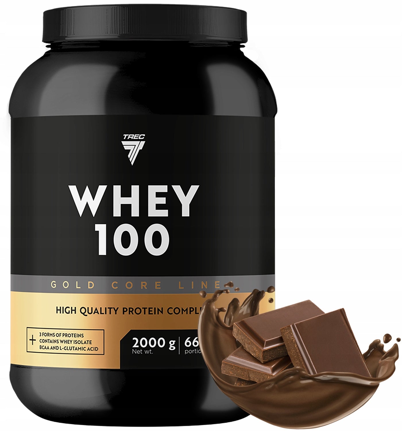 Trec Whey 100 Gold Protein 2kg WPH WPI WPC Protein Chocolate
