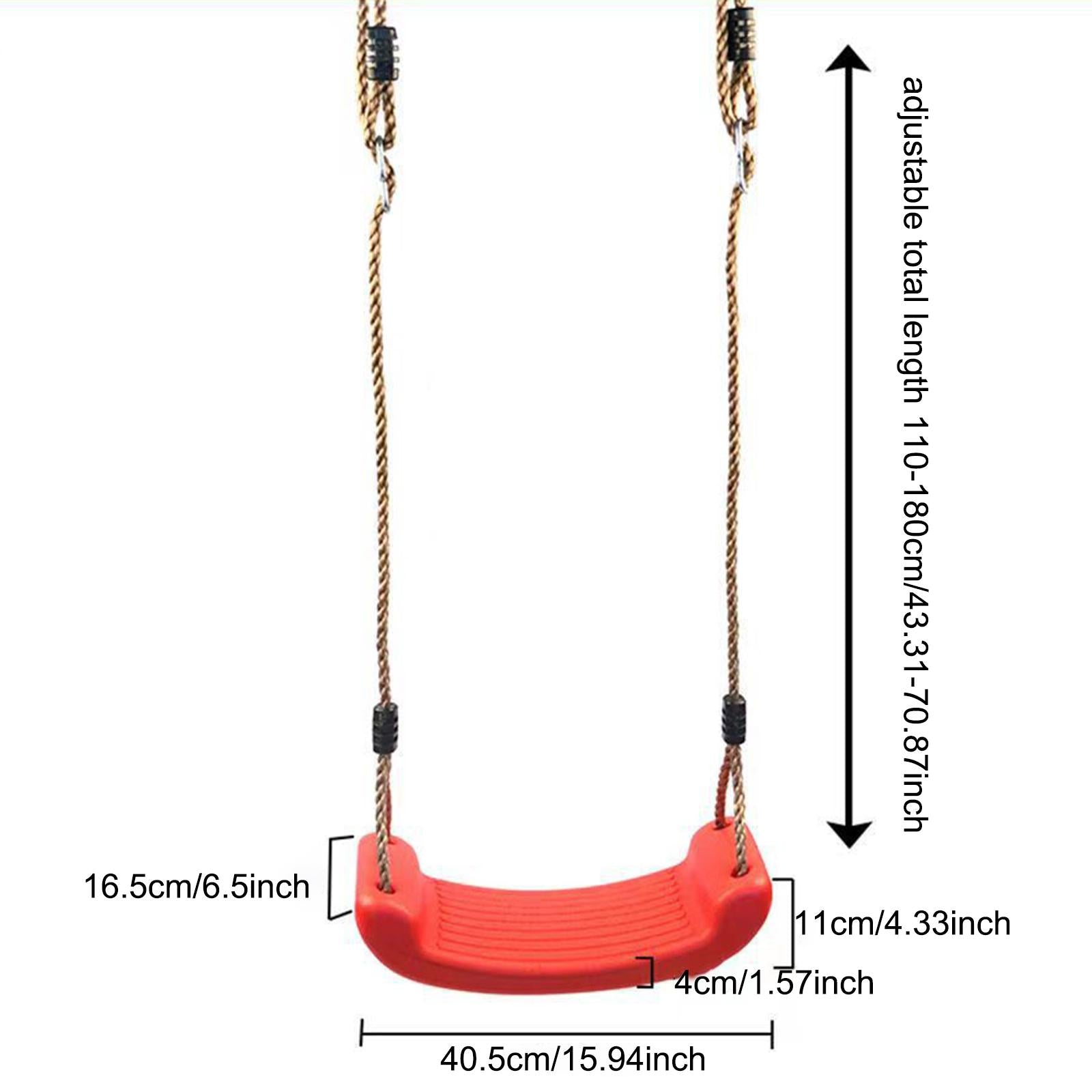 Tree Swing Adjustable Height Indoor and Outdoor Curved Swing Seat for Brand no brand