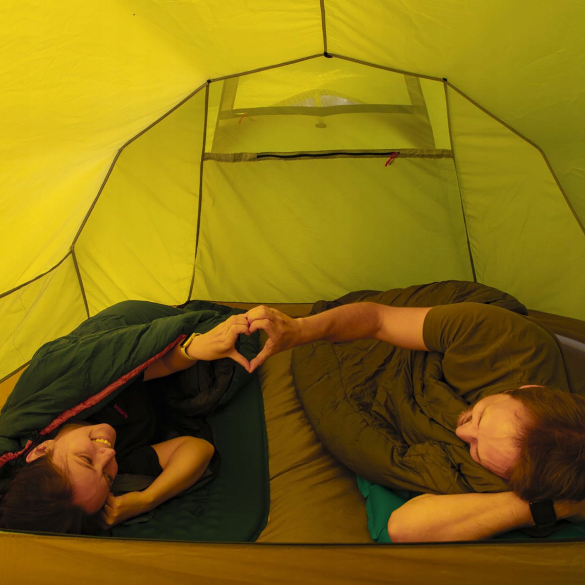 Trekking tent 3-person Alpinus Arco 3 ALU green OS Color green