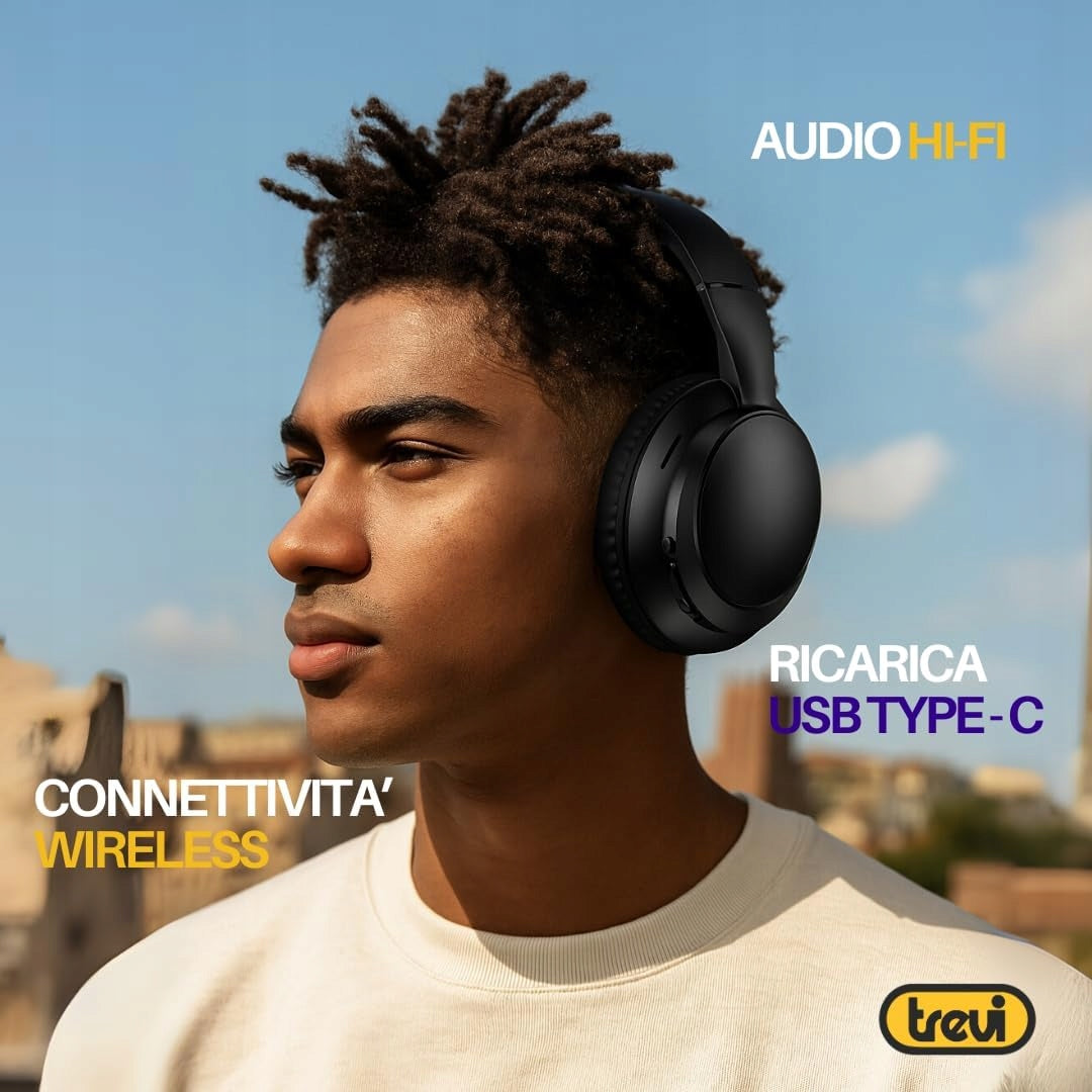 Trevi DJ 12E35 BT Wireless On-Ear Headphones Brand Trevi