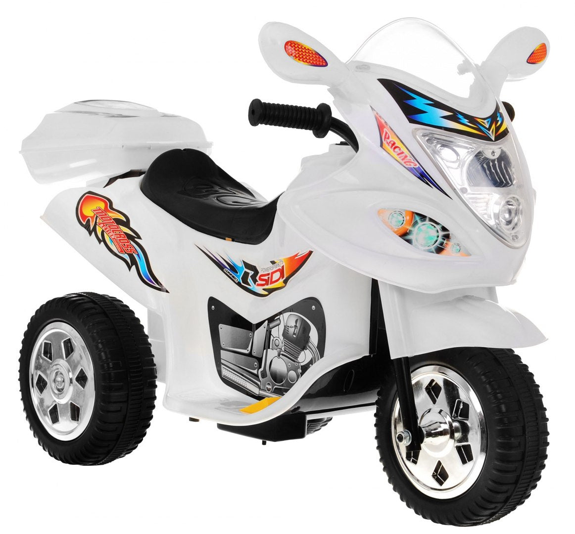 Tricycle BJX-088 Electric Motorcycle for Kids White Sounds Brand Ramiz