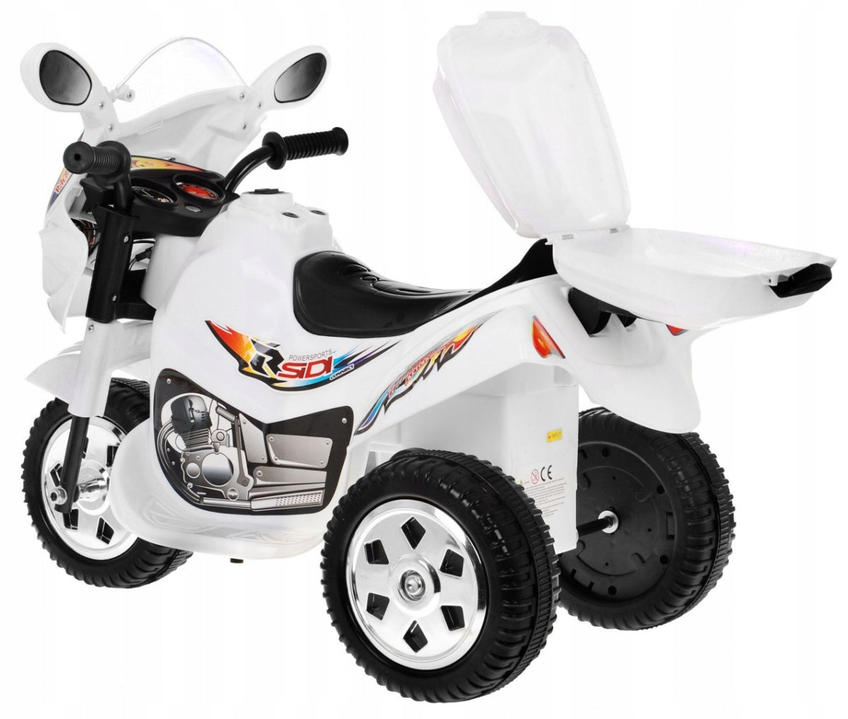 Tricycle BJX-088 Electric Motorcycle for Kids White Sounds Maximum speed 4 km/h