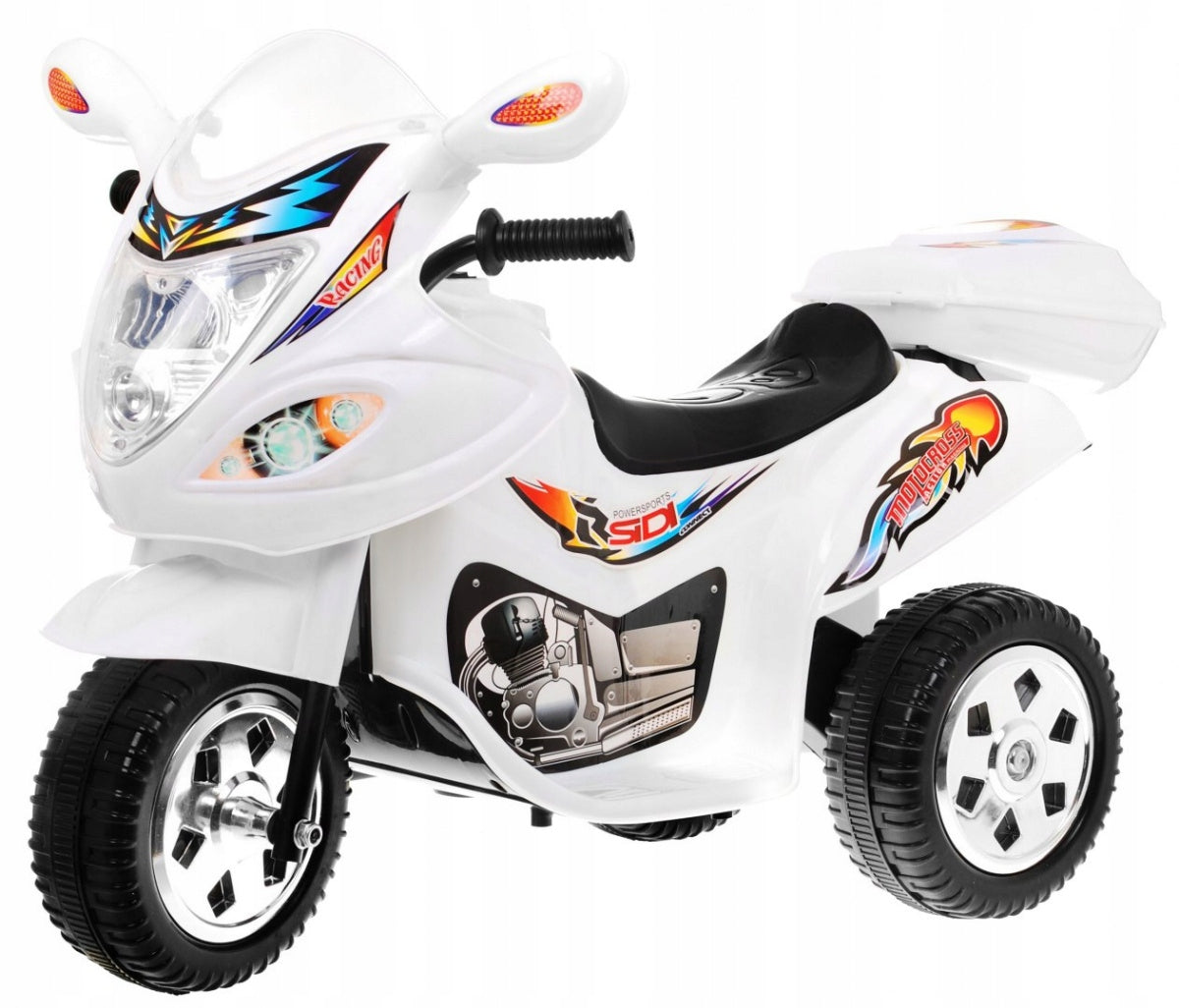 Tricycle BJX-088 Electric Motorcycle for Kids White Sounds